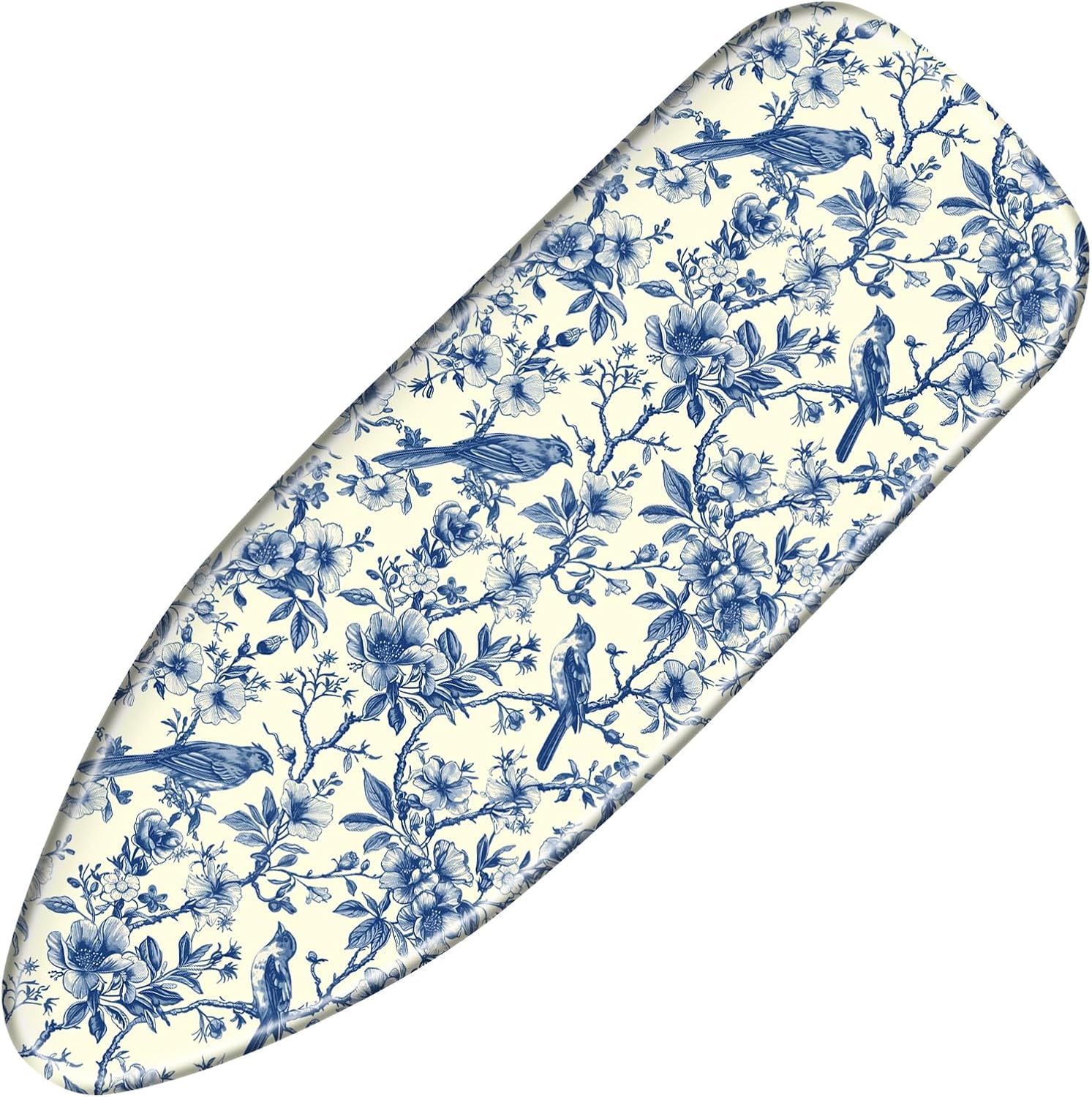 Ironing Board Cover and Pad 15x54 Inch Standard Ironing Board Cover,Resist Scorching, Adjustable Fastener, Heavy Duty Padded Chinoserie Pattern (Chinoserie)