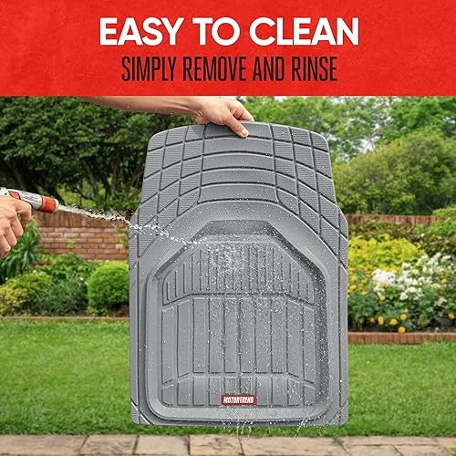 Miniatura 7 de Motor Trend 943-GR FlexTough Defender - Tapetes para vehículos de gran profundidad, resistentes, de contorno, para todo tipo de clima, pueden