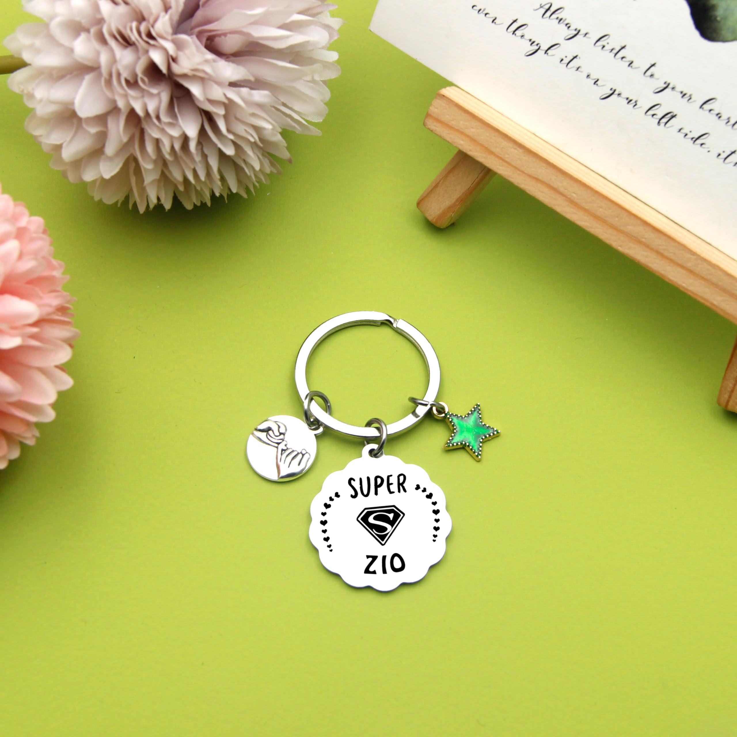 YJYJZX Regalo Zio Portachiavi Regalo per la festa del Papà Regali Per Zio Regalo Zio Compleanno Natale Portachiavi Zio Regali di Natale Per Zio Regalo Originali Per Zio