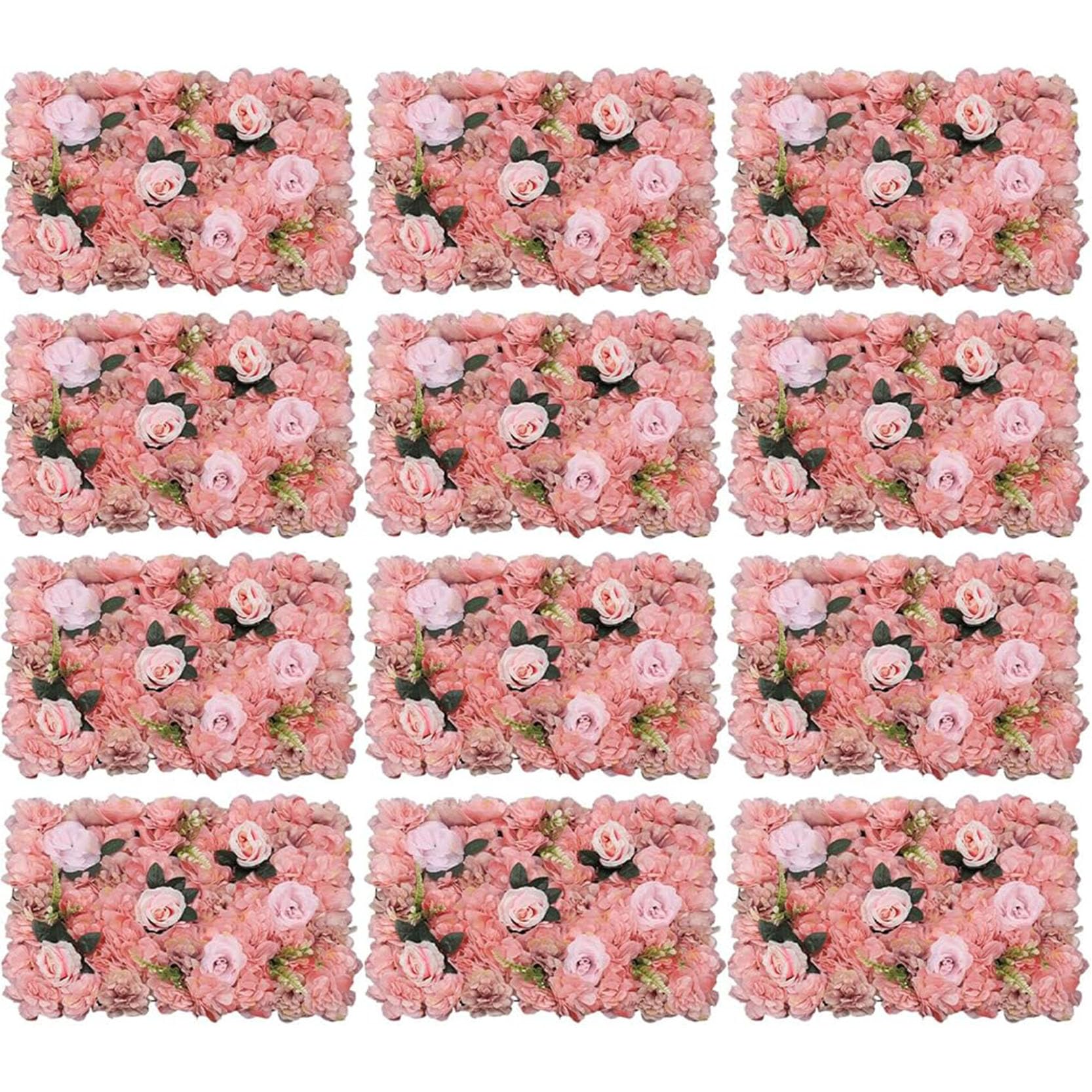Panneaux muraux 3D en soie pour remplacer les fleurs fraiches de mariage