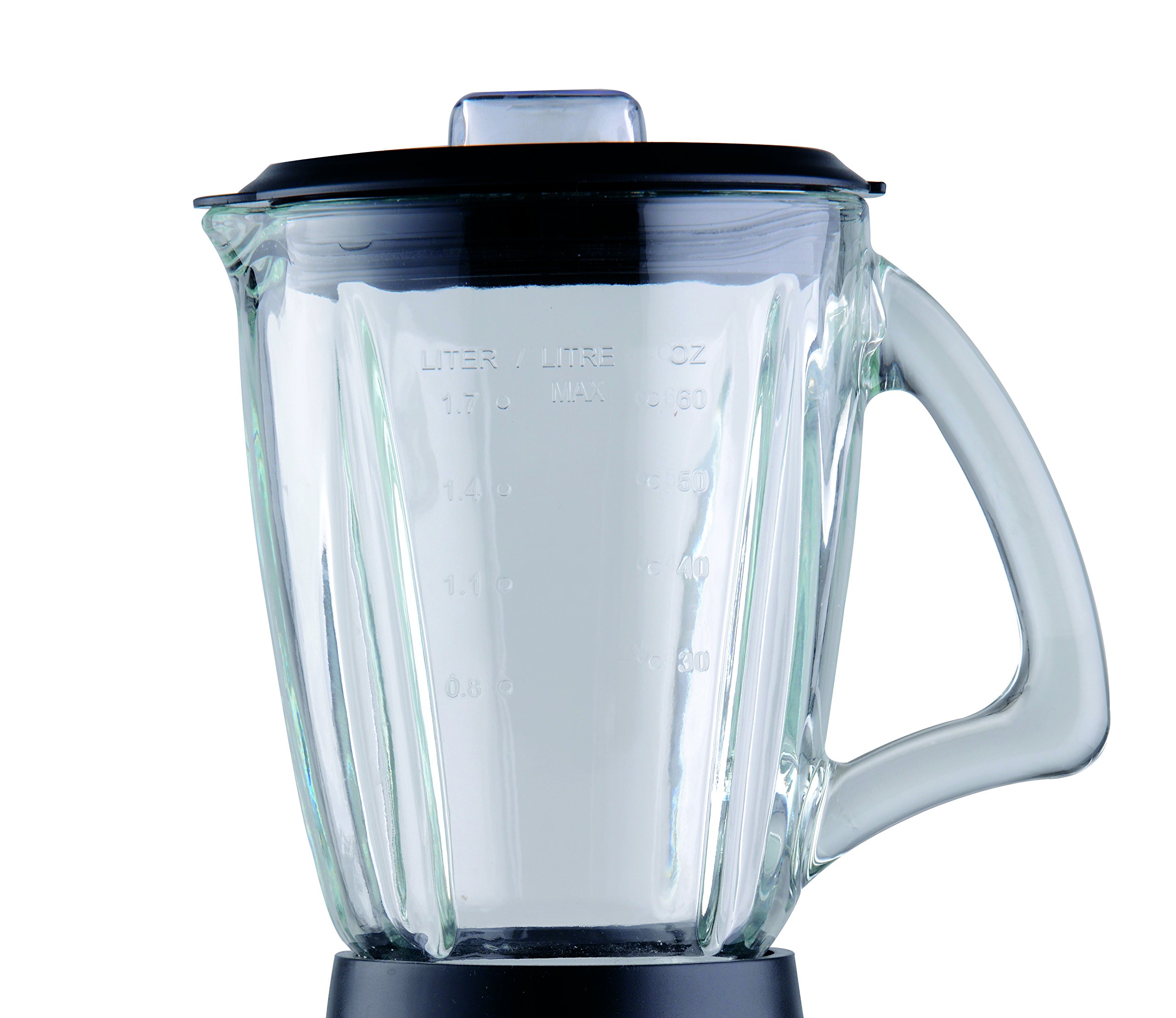 Trebs 815010 frullatore in acciaio inossidabile 1,7 l, 500 w, con beccuccio versante e miscelatore per baguette, ingredienti hinzugabe singolo by lid