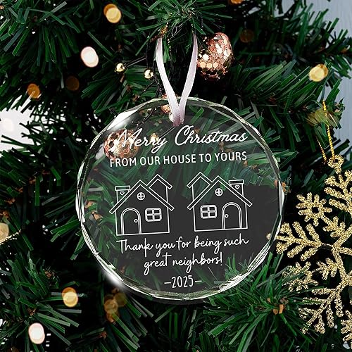 Miniatura 7 de Impresionante adorno para vecinos y amigos, único, el mejor regalo para la temporada de vacaciones, adecuado para expresar agradecimiento, adornos