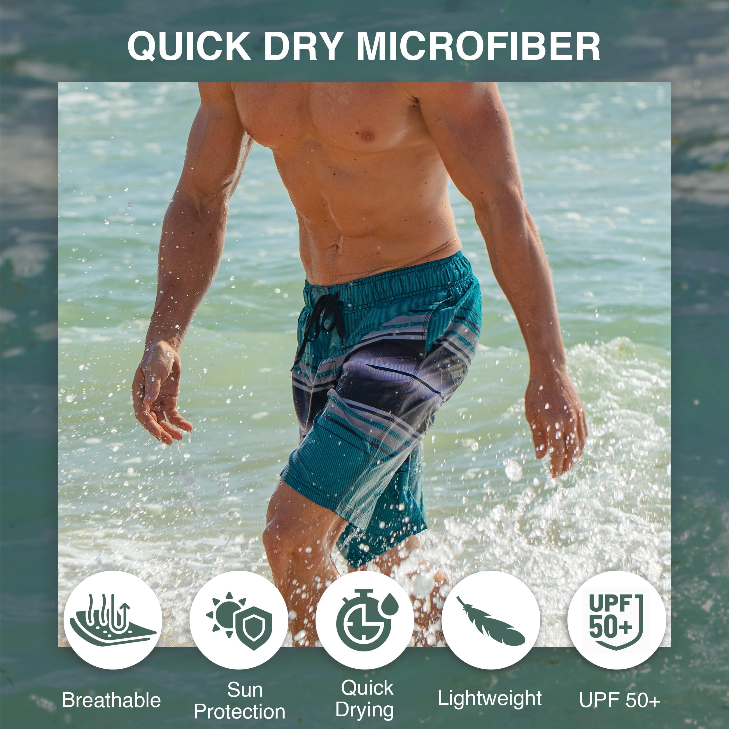 Kanu Surf Wade Badehose (Normale Und Erweiterte Größen) Bañador para Hombre Hombre (Pack de 1)