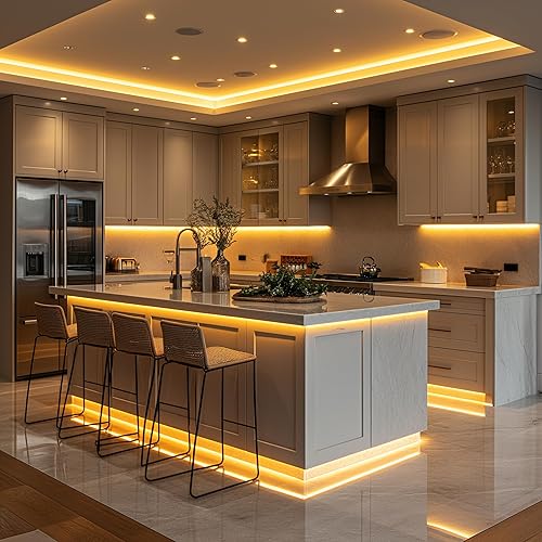 Miniatura 57 de Tira de luces LED cortas de 5 V USB LED, iluminación para gabinete, tira de luz LED COB de 3000 K, blanco cálido, no regulable, luces LED pequeñas