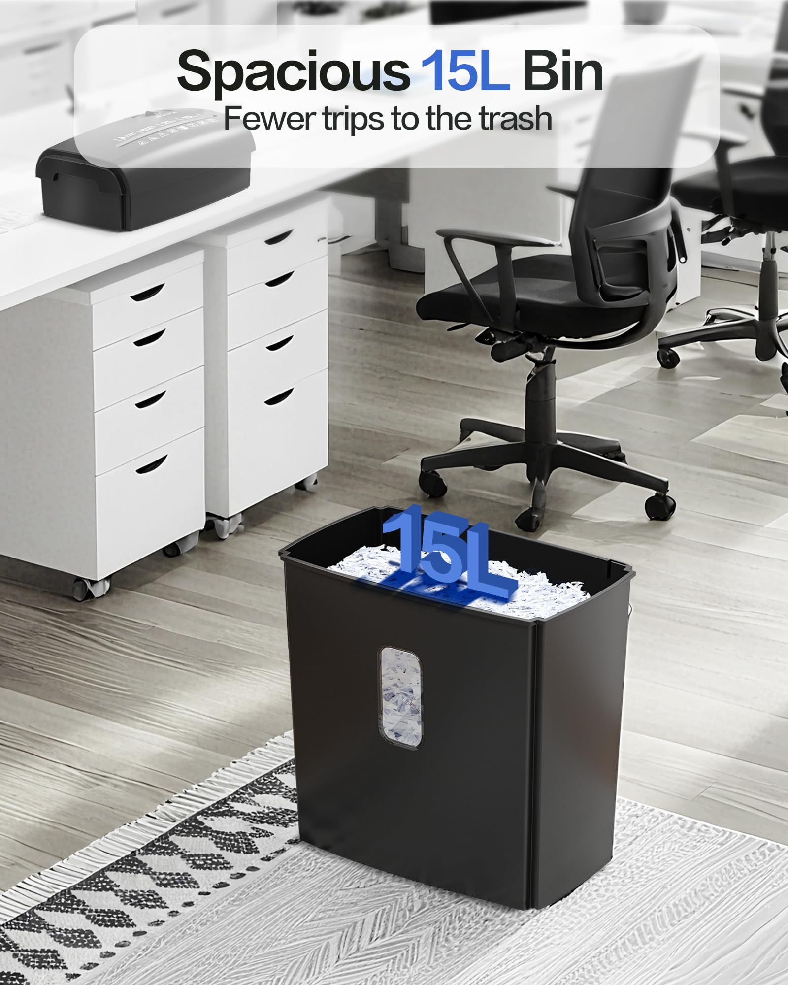 Amazon.com : Locksworth 8-Sheet Micro-Cut Paper Shredder, P4 High