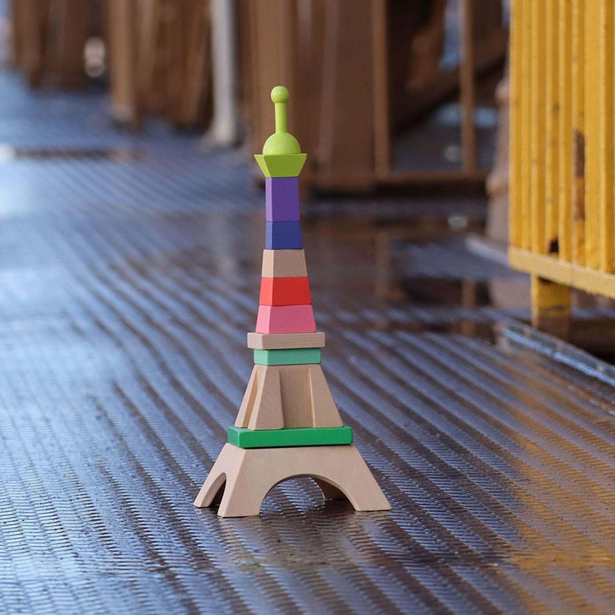 Tour Eiffel en Bois Jeu de Construction Créative pour Enfant Dès 3 Ans