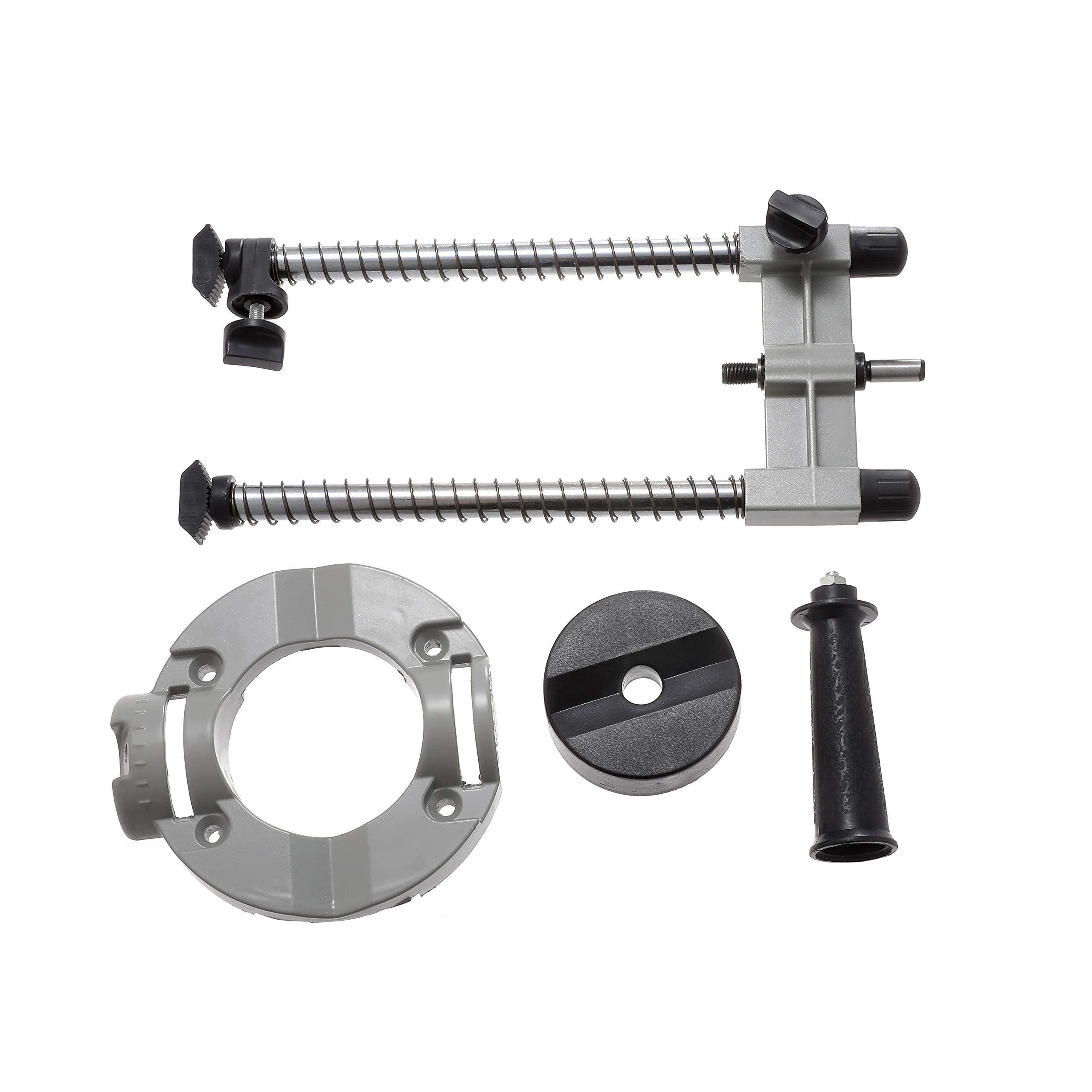 TOPWAY Support de Forage avec Mandrin 13mm, Attachement de Guide de Perçage Mobile Multi-angle pour perceuse électrique 1/2" et 3/8" 105414
