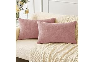 MIULEE 12x20 Pink Throw Pillow Covers for a Cozy and Chic Living Space