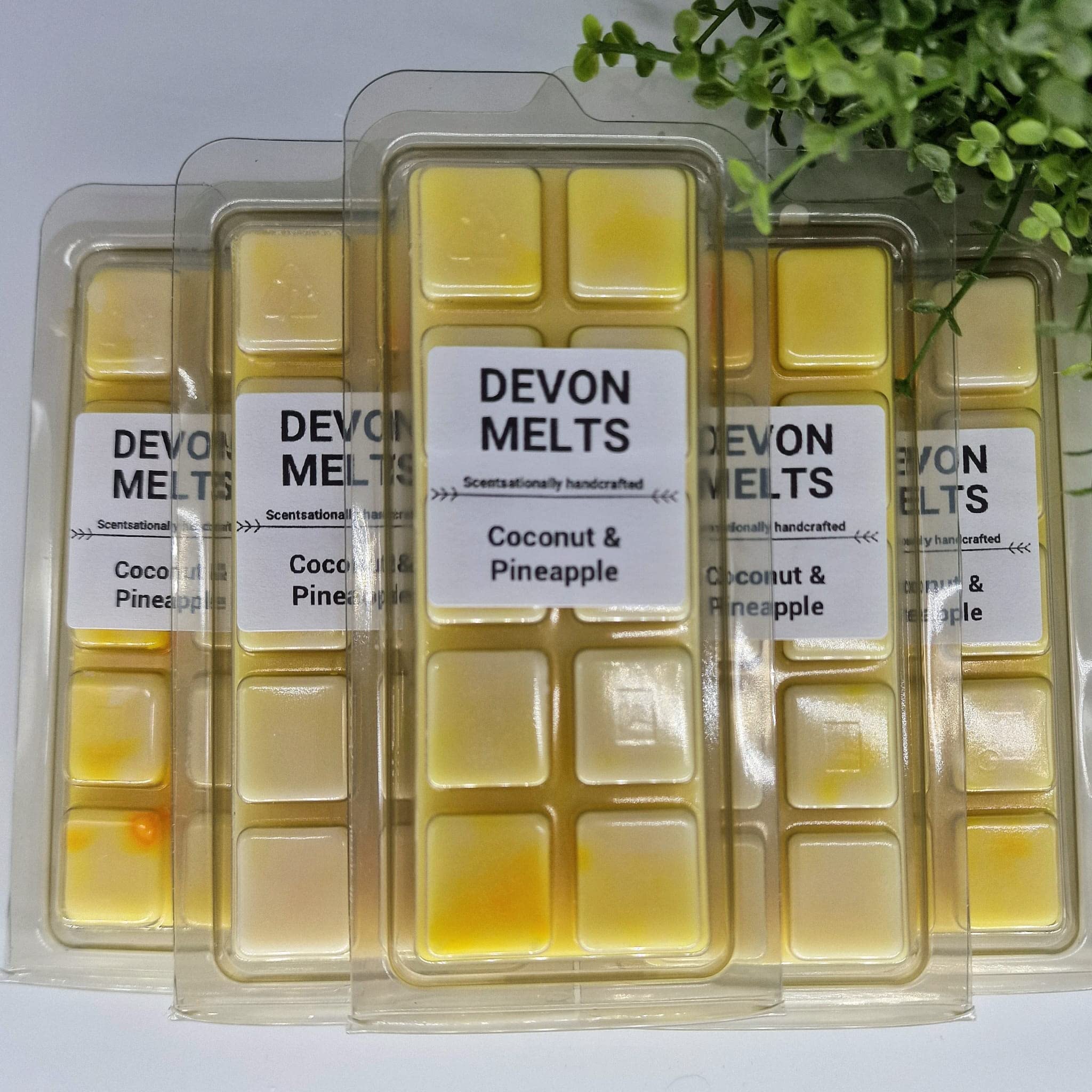 Devon Melts - Coconut & Pineapple - Highly Scented 100% Soy Wax Snapbar