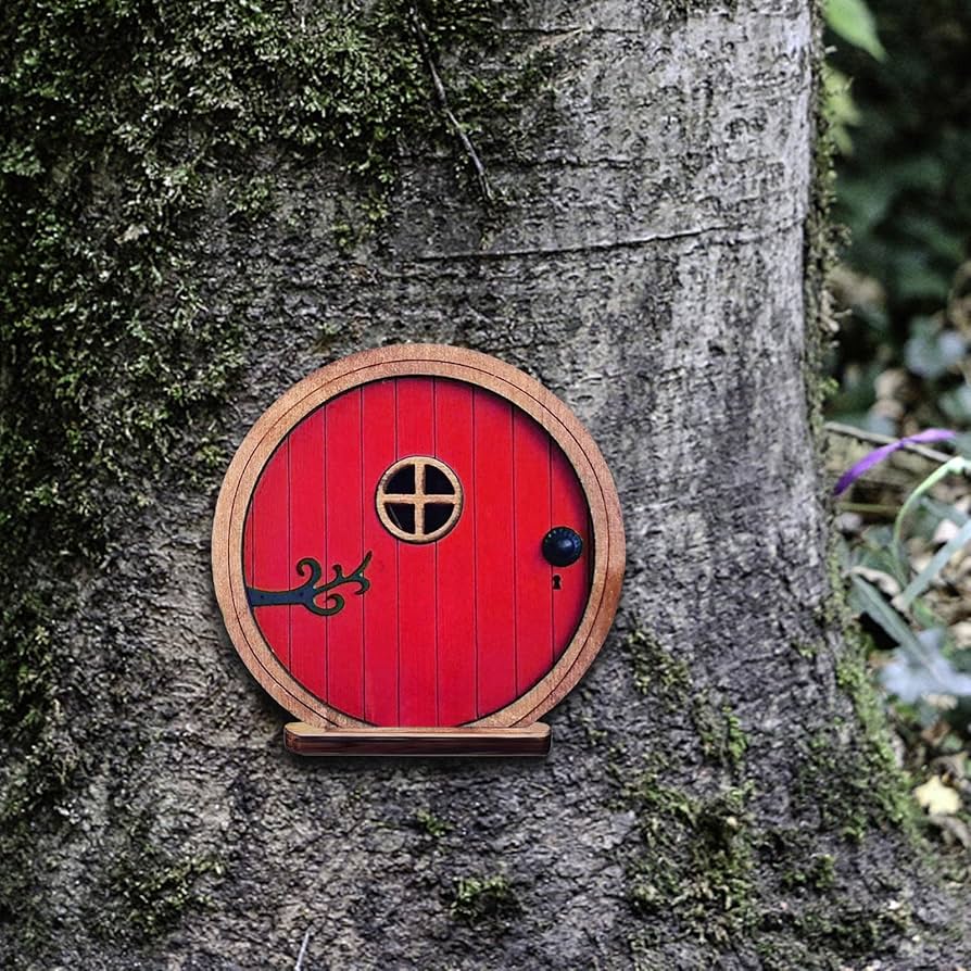 Amazon.co.jp: 妖精の木のドア - カラフルな丸いおとぎ話のドア