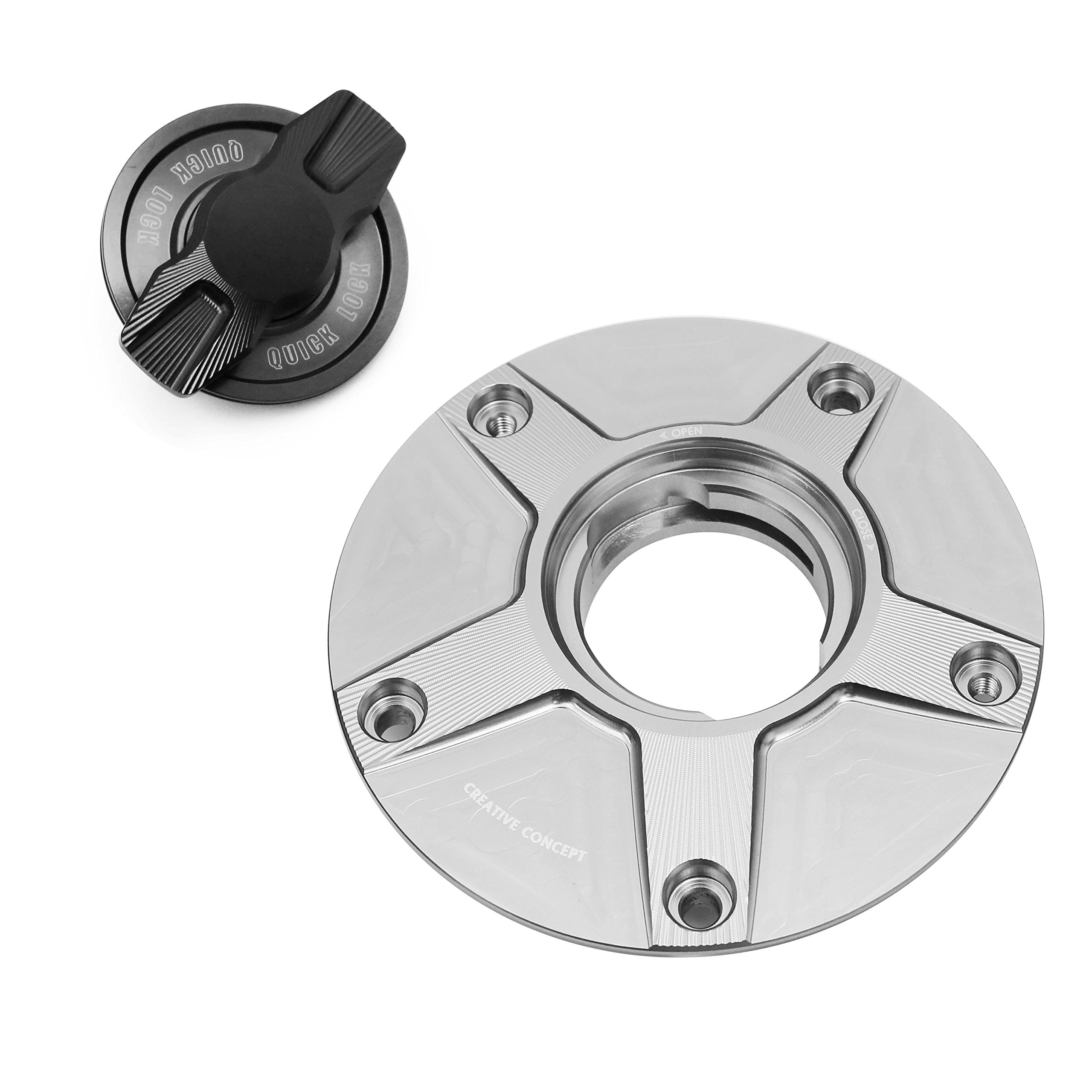 Amazon.com: MC MOTOPARTS NIMBLE Titanium CNC 1/4 Quick Lock