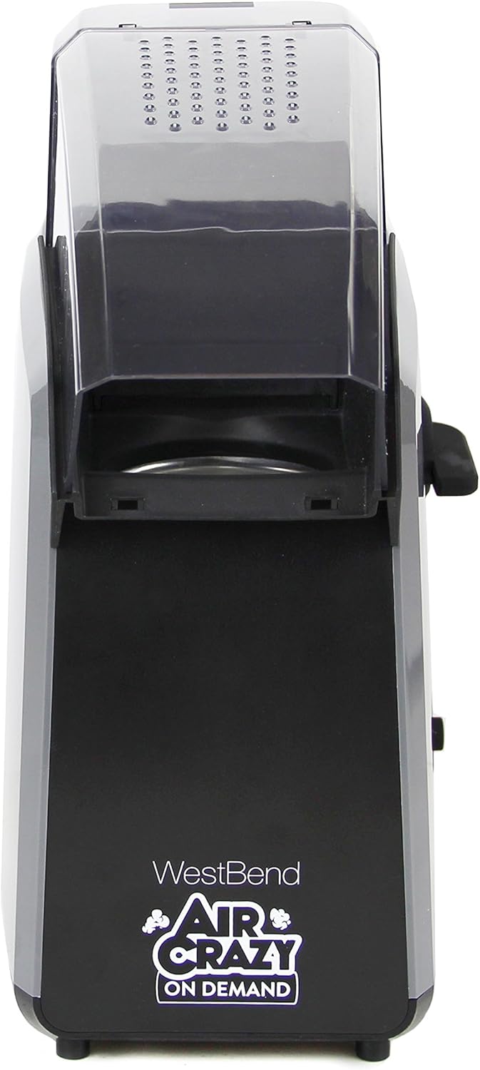 Přední view of West Bend Air Crazy Popcorn Popper with dispense dial