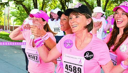 Miniatura 4 de Fun Express de lazo rosa Conciencia Pins – 12 piezas