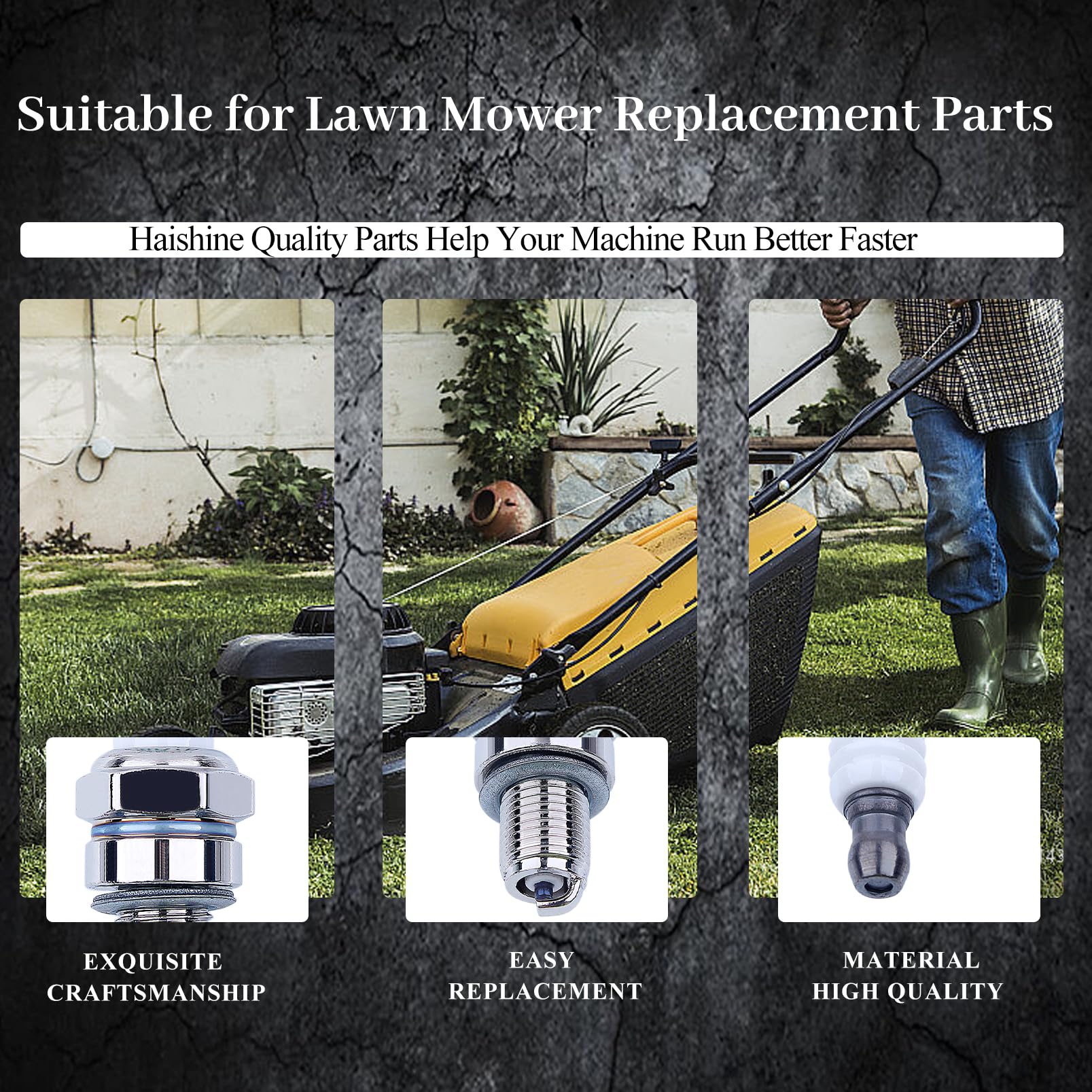 TORCH Candele Accensione CMR7H - 2 Pezzi, Terminale Solido, Per Husqvarna, Tanaka, Motoseghe - Foto 6