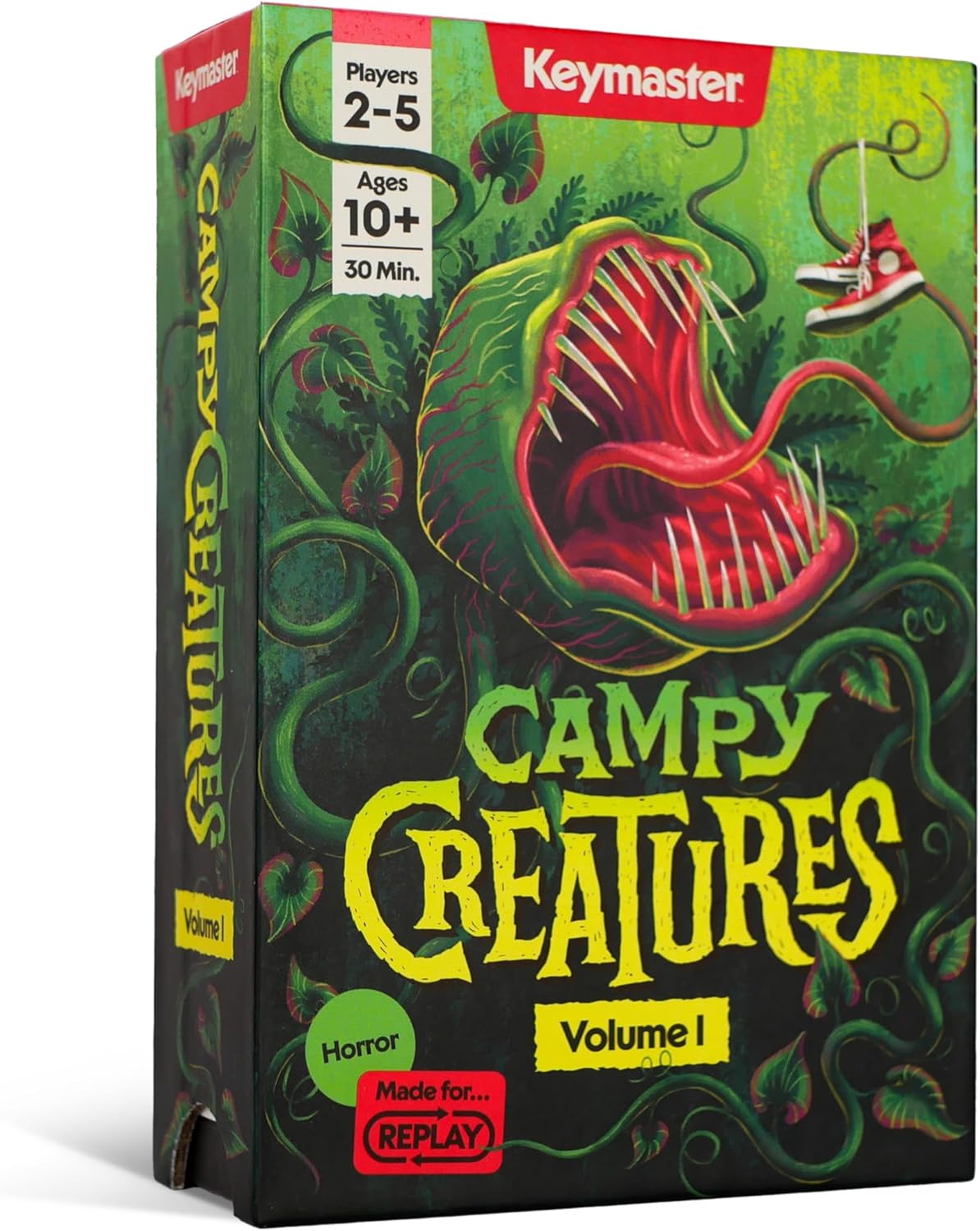 Keymaster Games Campy Creatures Vol. 1 – Hilariously Fun Trick-Taking Game! Perfect Card Game & Board Game for Adults & Families – Flip Cards to Unleash Monsters on Game Night!