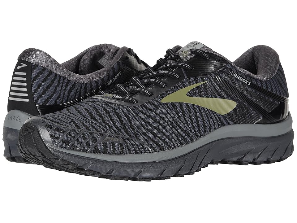 

Brooks Adrenaline GTS 18 (Black/Olivine/Grey) Men's Running Shoes