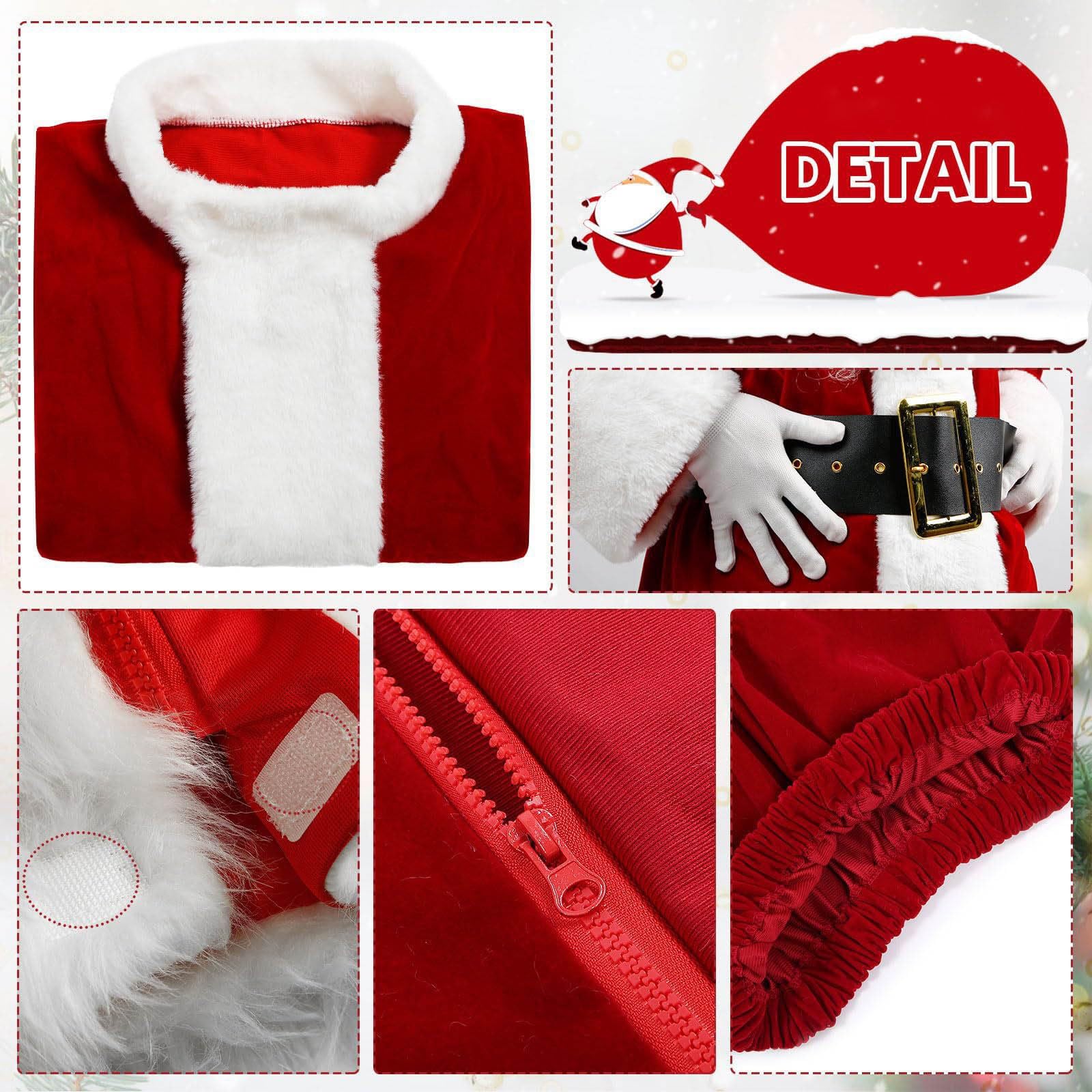 Disfraz de Papá Noel estilo corte 2025 para celebraciones navideñas, diseño único para ocasiones festivas, perfecto para eventos de fiesta de invierno