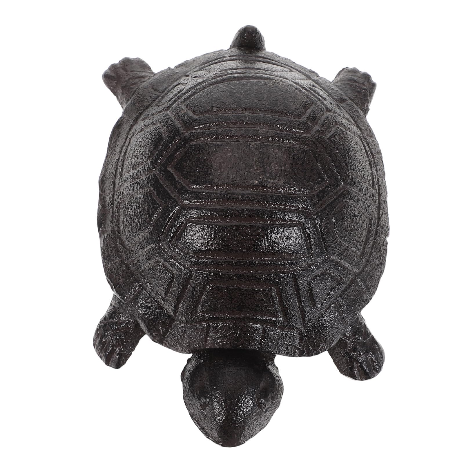 Boîte de Rangement en Fer pour Bijoux et Clés de Tortue Rustique, Base Lourde Sécurisée, pour Intérieur et Décoration de Jardin