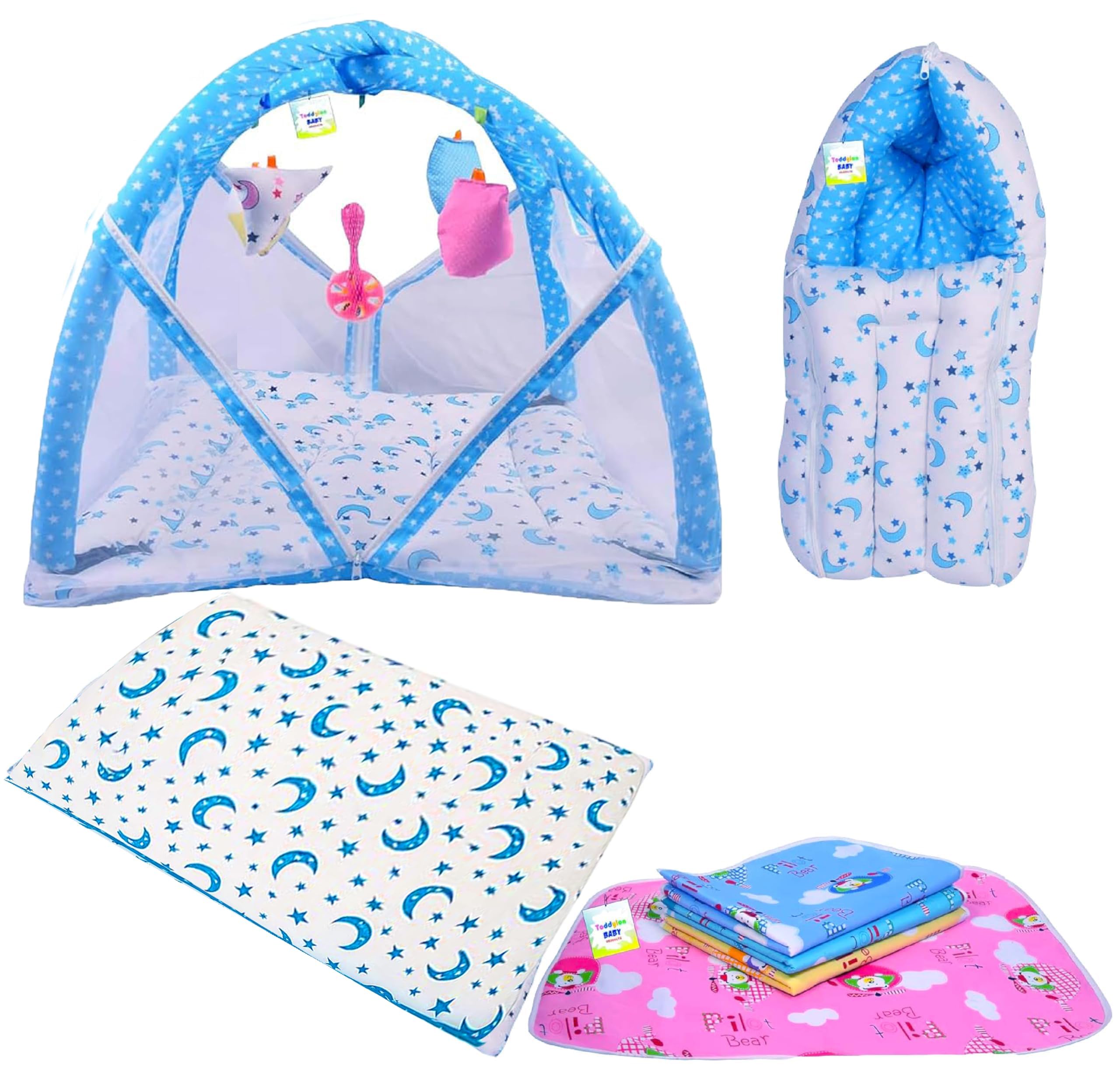 Toddylon New Born Baby Bedding Set (4 PCS Set) (0-6 Months)