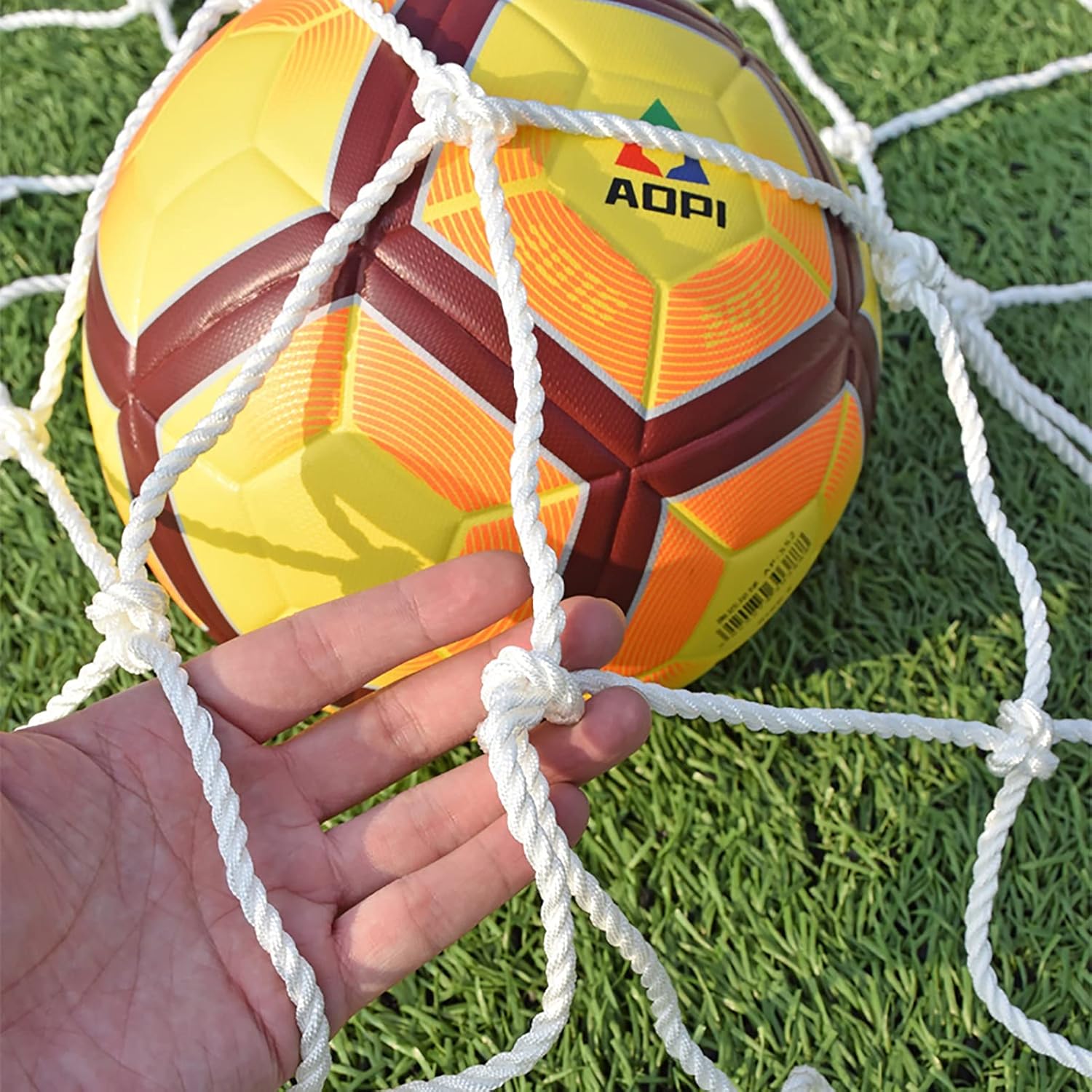 4mm Heavy Duty Full Size Soccer Goal Net Replacement Set of 2, Soccer Net Durable Soccer Goal Nets Sports Replacement, Sports Economy Soccer Goal Net