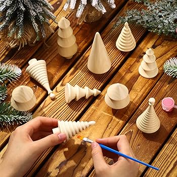 Amazon.co.jp: Namalu ミニ木製クリスマスツリー 木製クリスマス