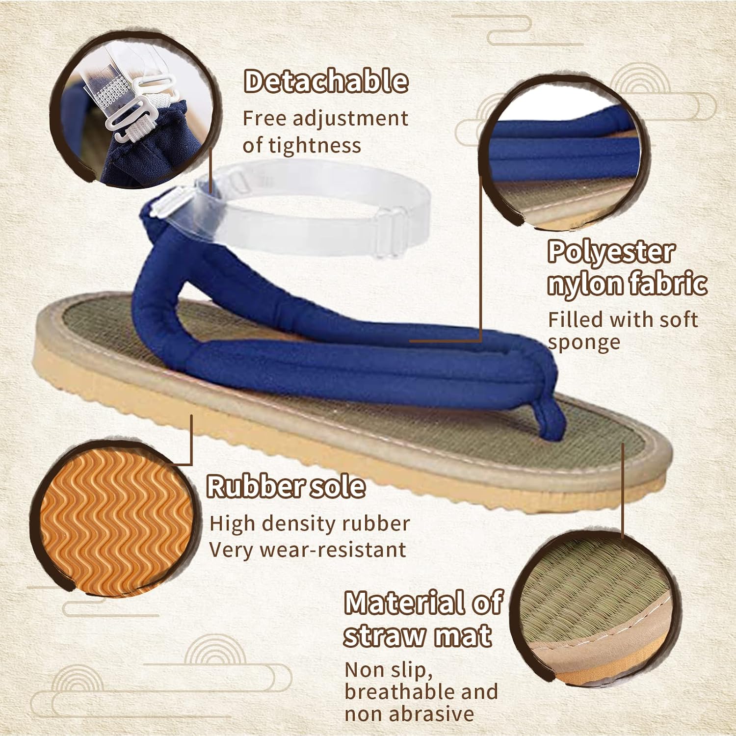 Anime Unisex Cosplay Clog Shoes Japanese Cosplay Prop Oshitari