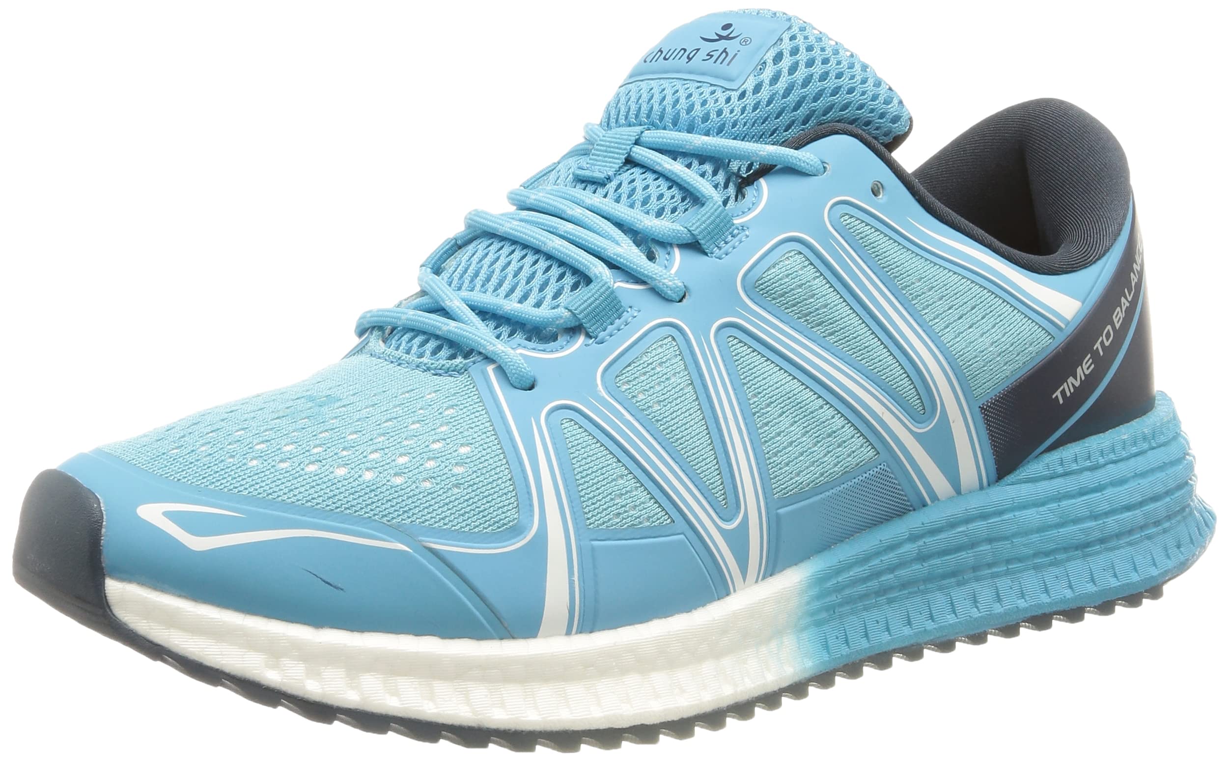 chung shi Herren Duxfree run2balance Flow Laufschuh, Hellblau, 43 EU