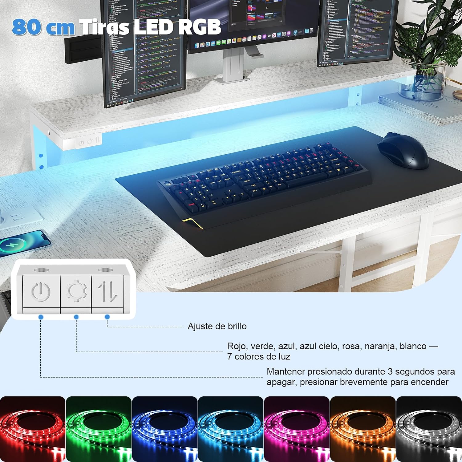 LED lighting controller and color options