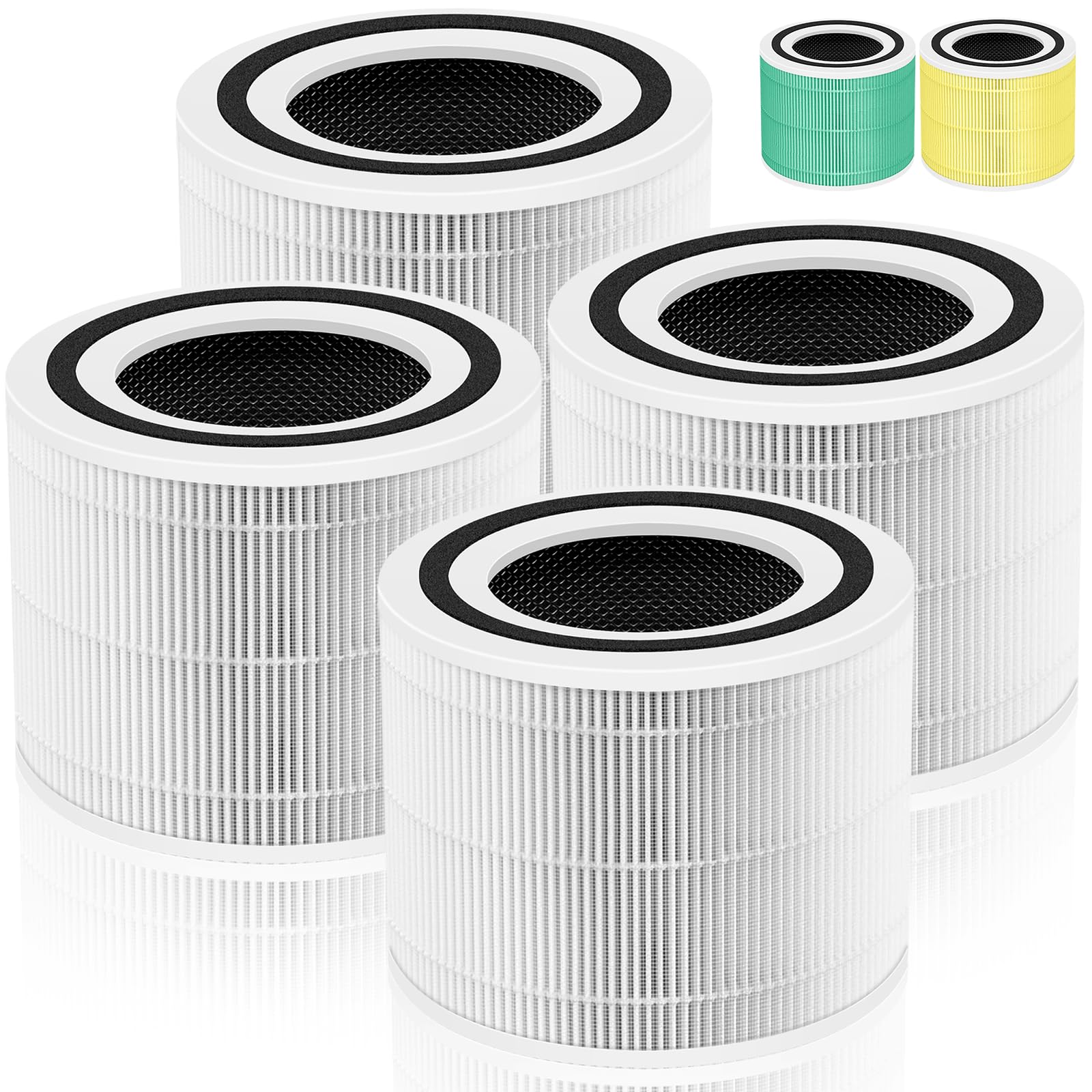 Pulluty 240 Replacement Filter,4 Pack,White