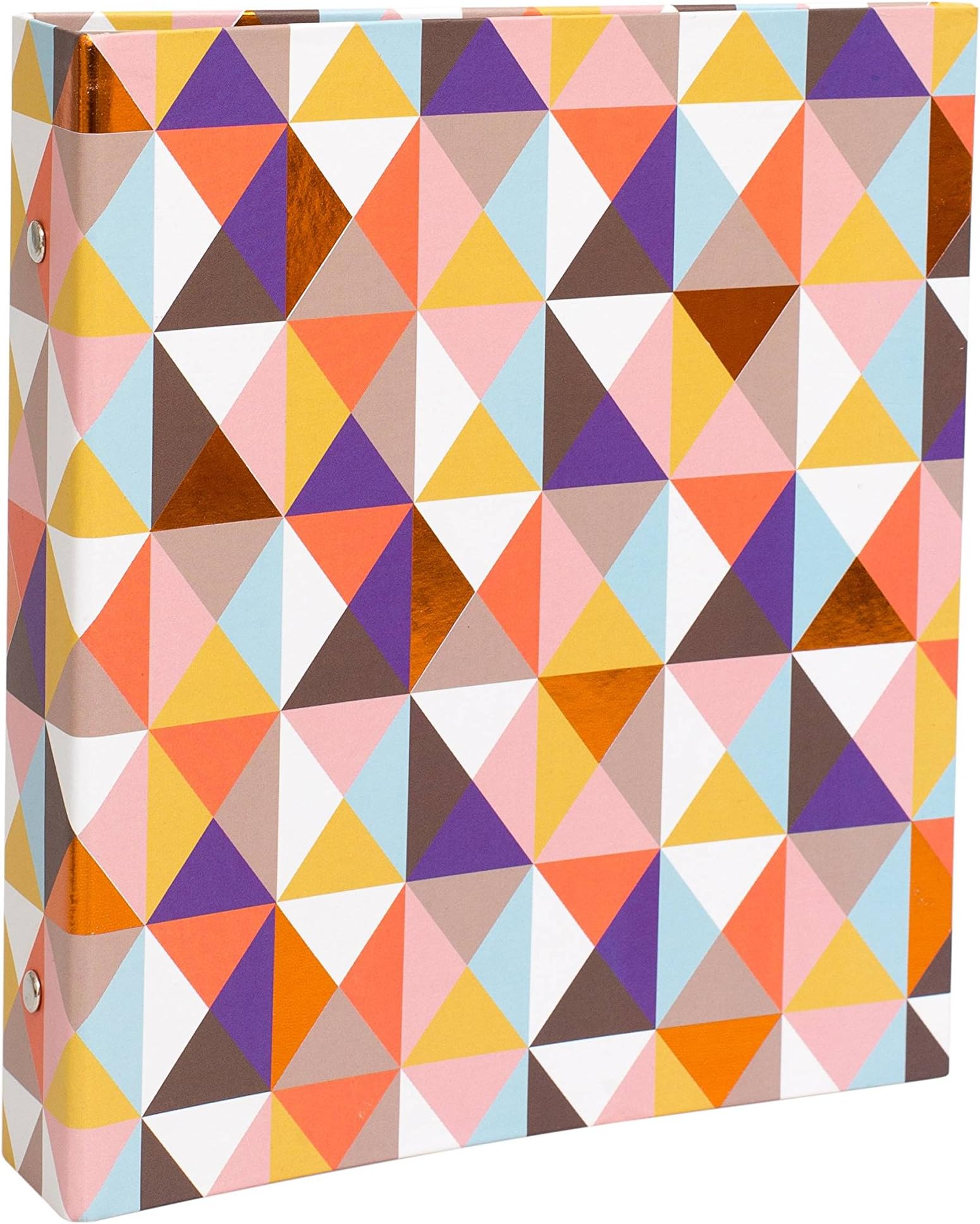 American Crafts DIY 3 ring Binder Planner - Copper Geometric