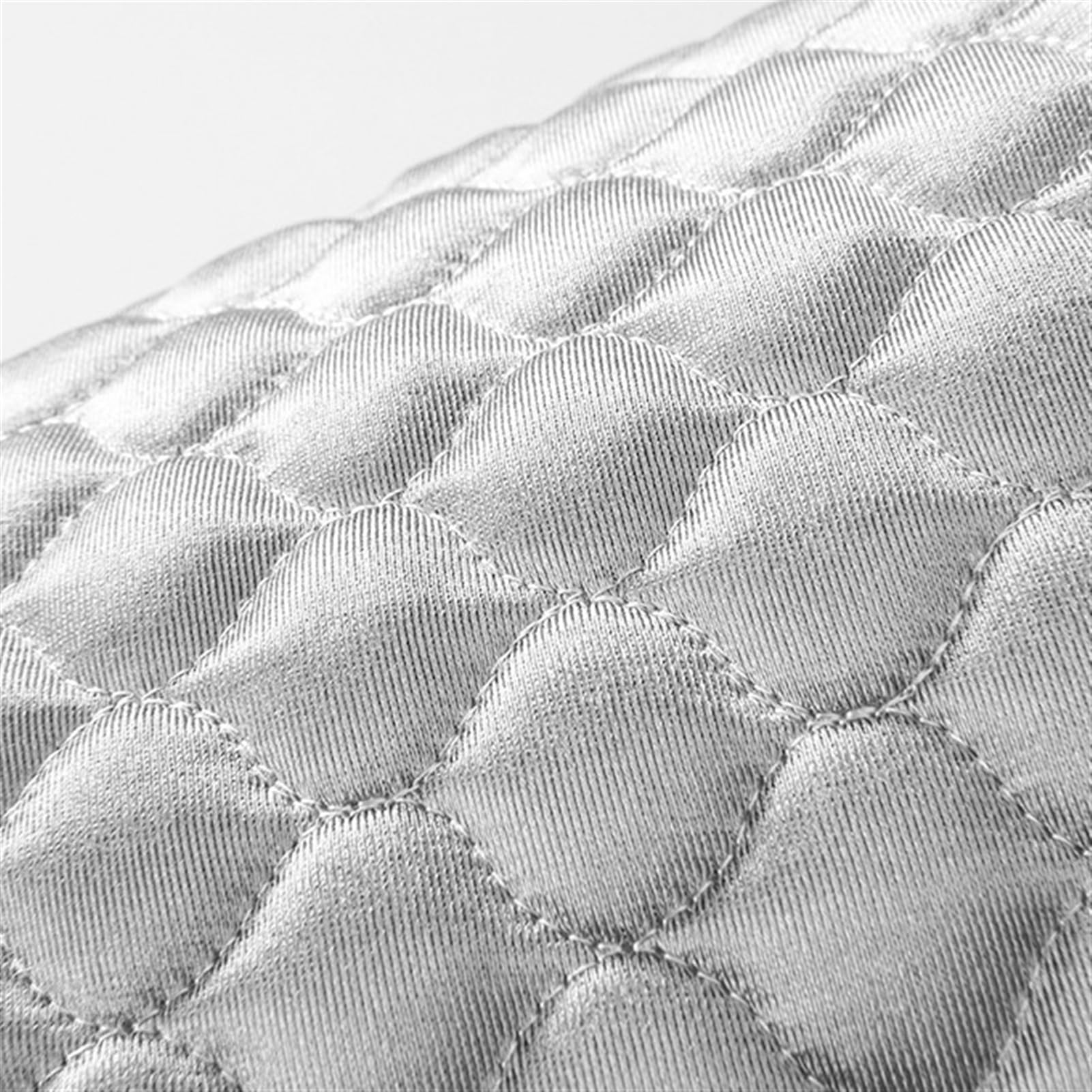 Lot de 4 Coussins de Chaise Antidérapants Demi Cercles Galette de Chaise Confortables et Lavables pour Salle à Manger Cuisine, Gris, 44 x 41 cm