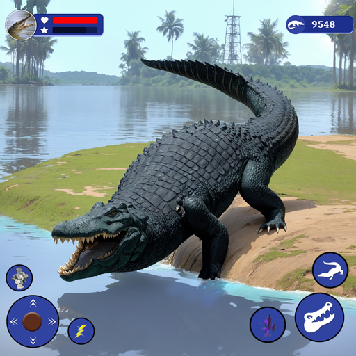 Wildes Krokodil-Simulator-Überlebensspiel