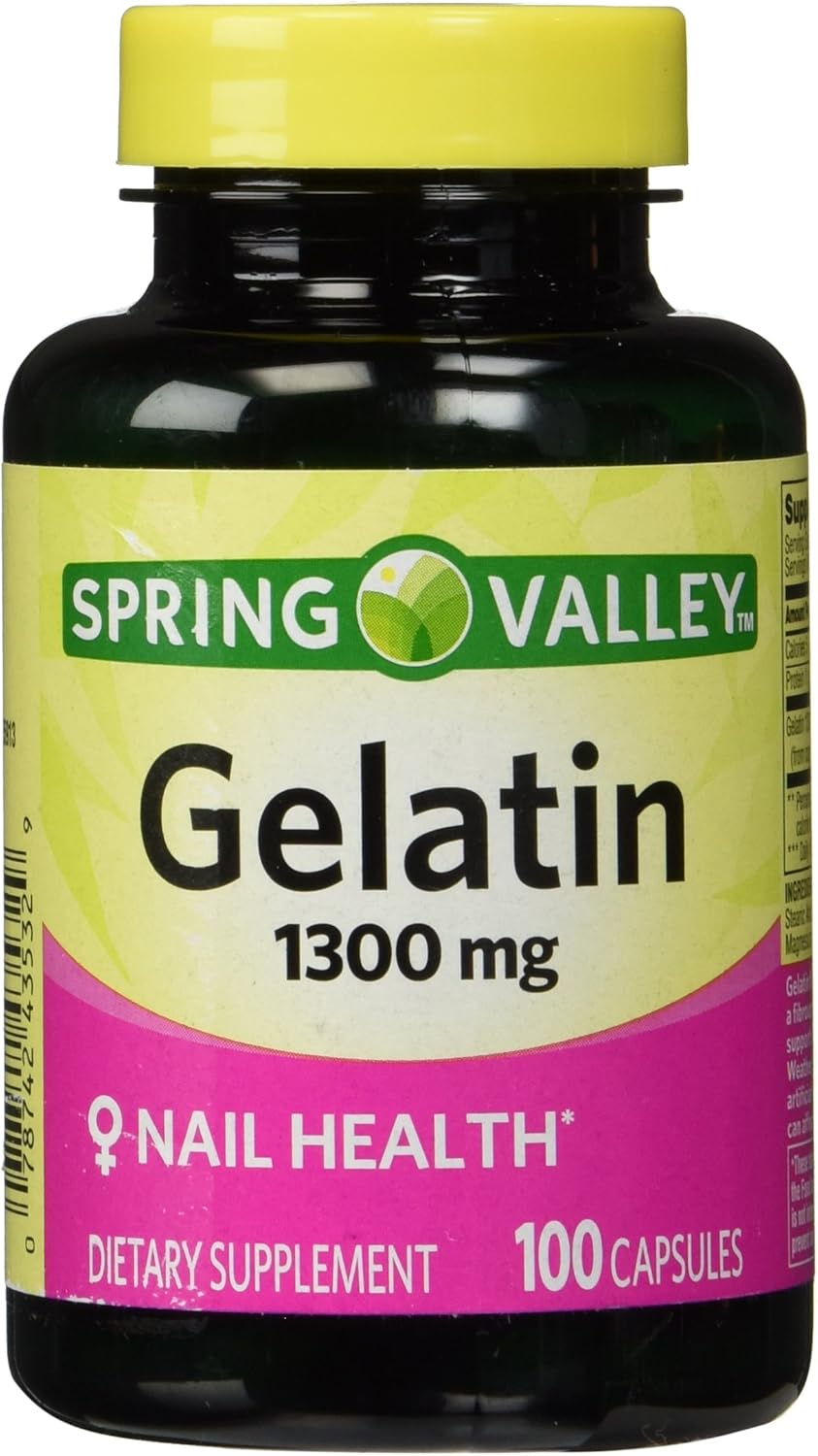 Spring Valley,Gelatin 1300mg(Nail Health),Dietary Supplement 100