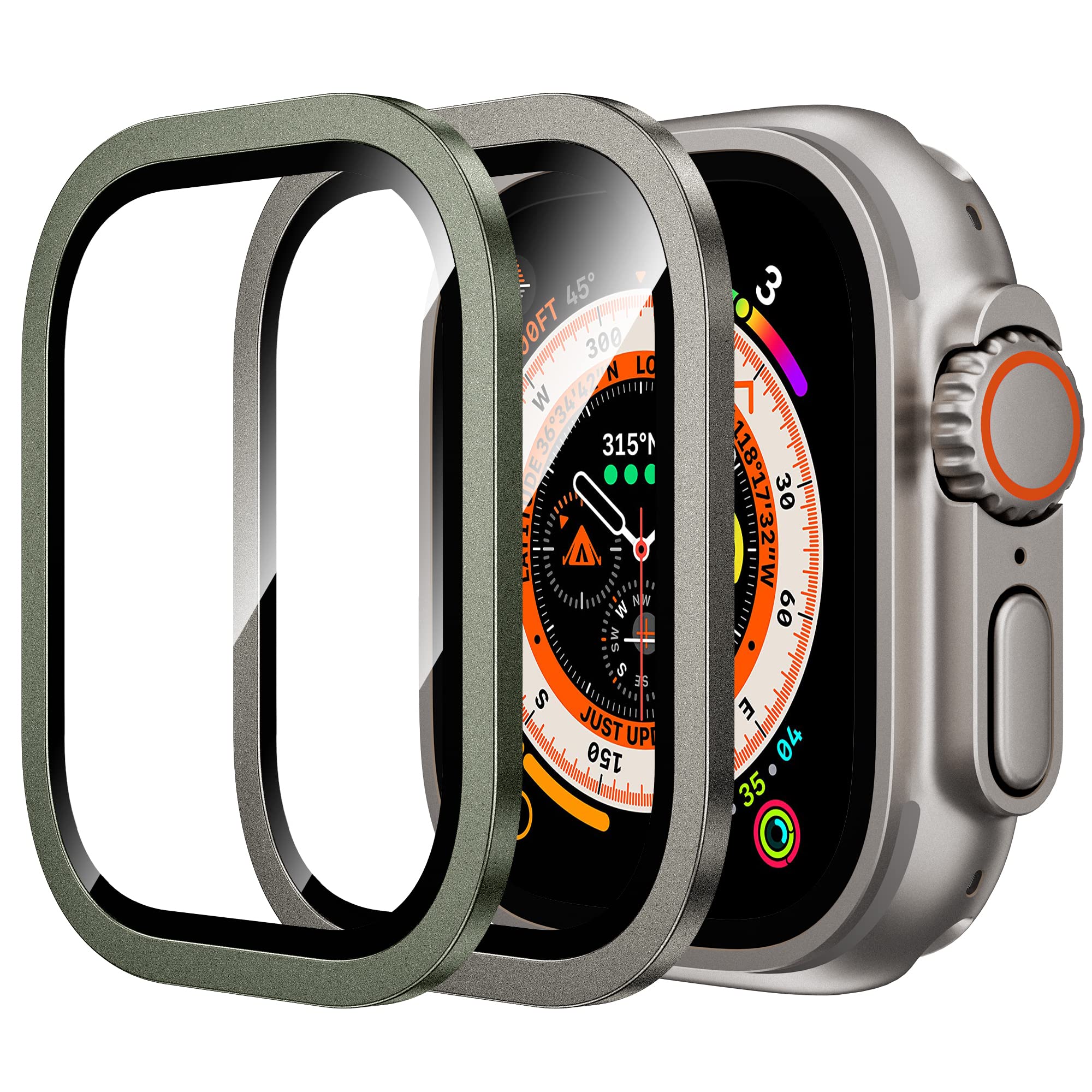 Photo 1 of WSKEN for Apple Watch Ultra 4/Ultra 3/Ultra 2 Screen Protector, Lightweight