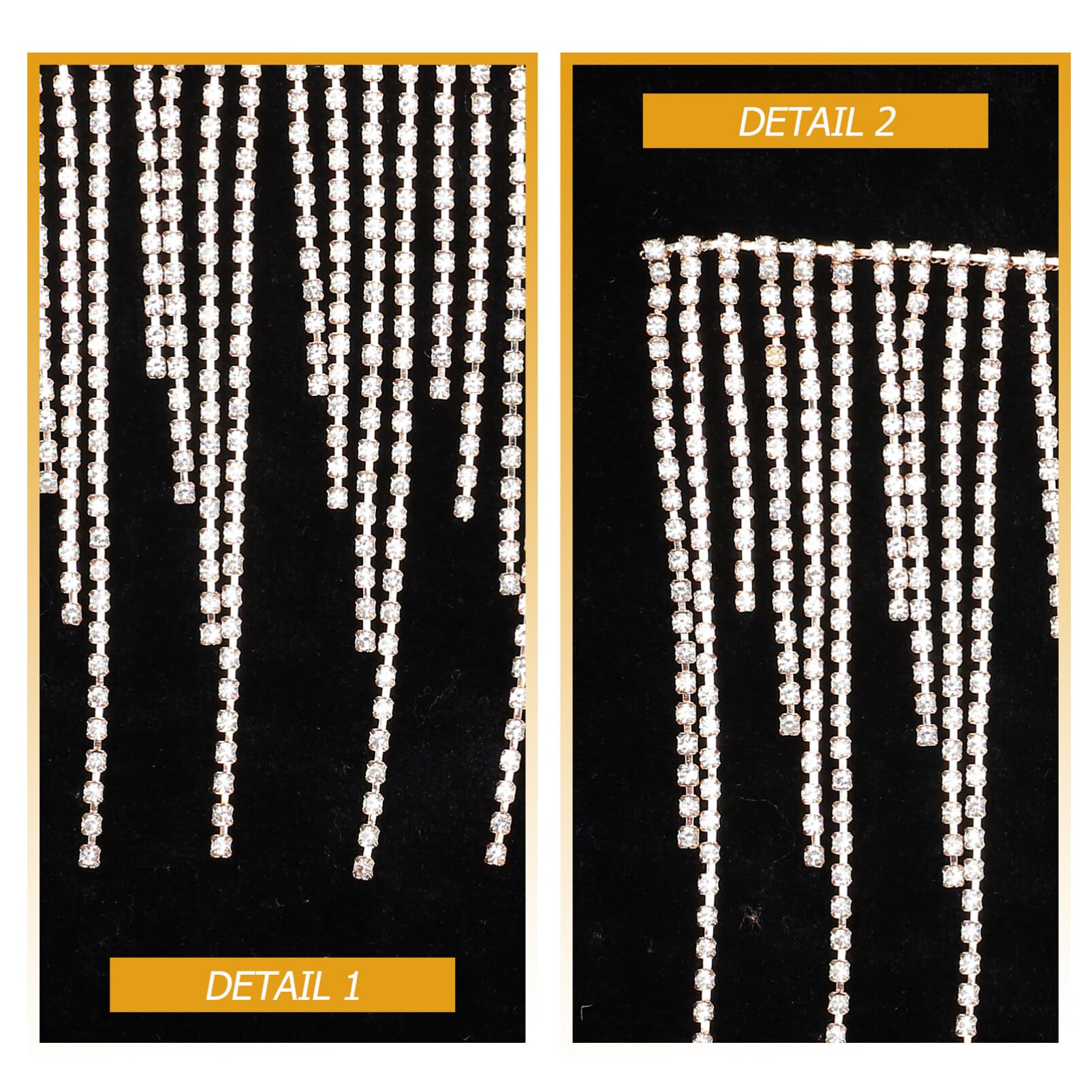 PandaHall Kristall Strass Trim Hotfix Band Bunte künstliche Edelstein