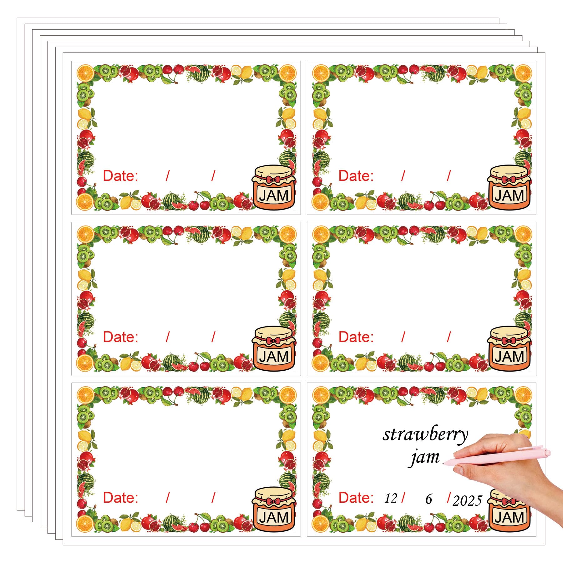 Planche D'étiquettes "Fait Maison" Pour Bocaux En Verre | Little Pots