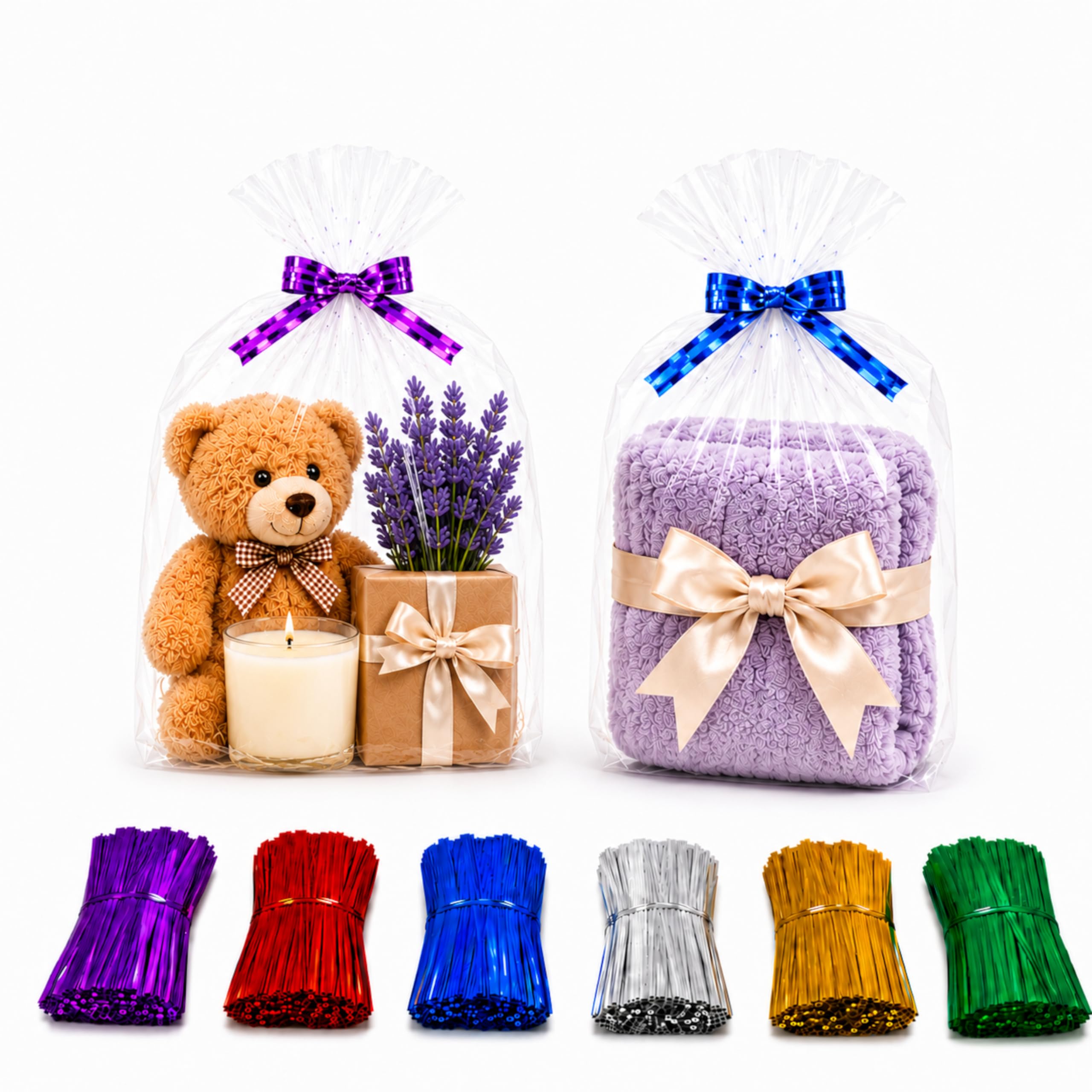 6x9 Cellophane Treat Bags with Ties 200 Clear Goodie Cookie Bags — Amazon image 11