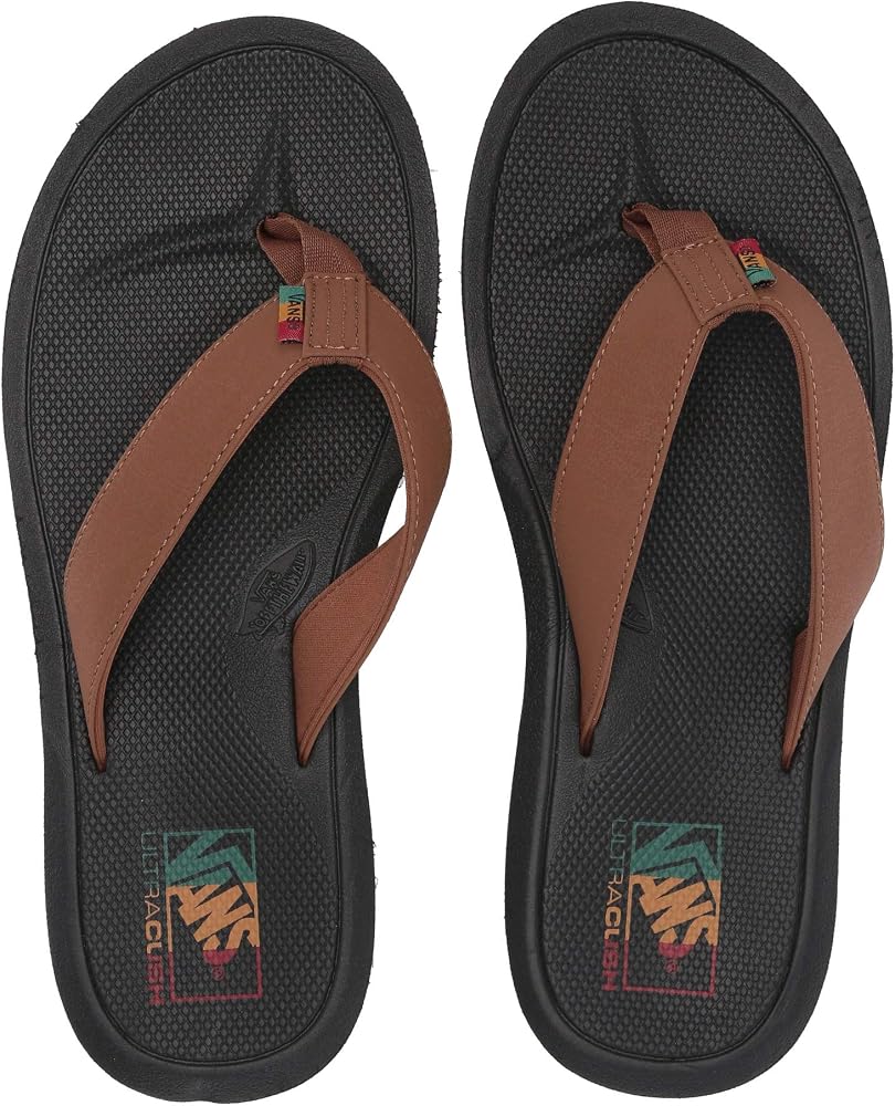 Amazon.com | Vans Nexpa Synthetic Dachshund/Black/Rasta VN0A347QQ3Z Mens 8  | Sandals