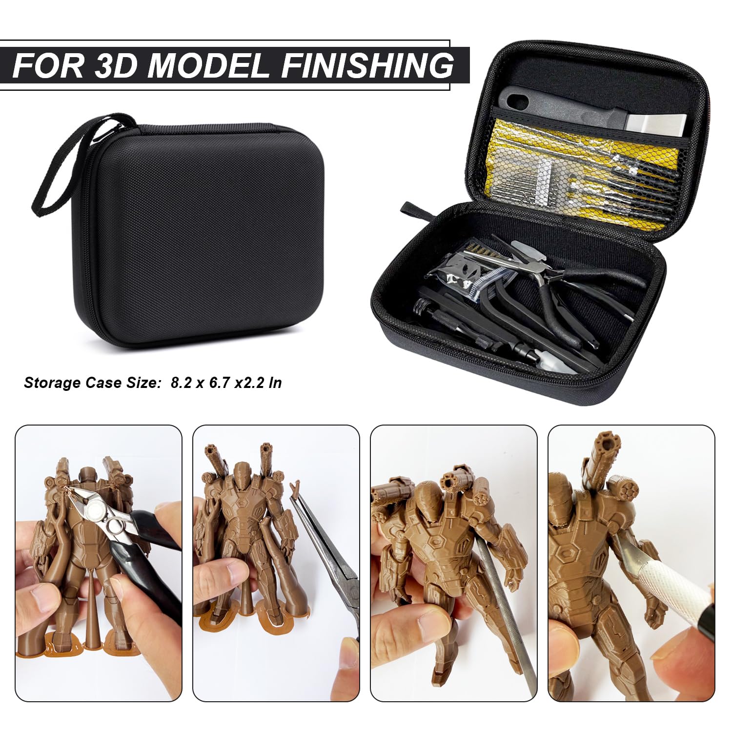 3D Printer Tool Kit - 124 Pcs for Makers -16