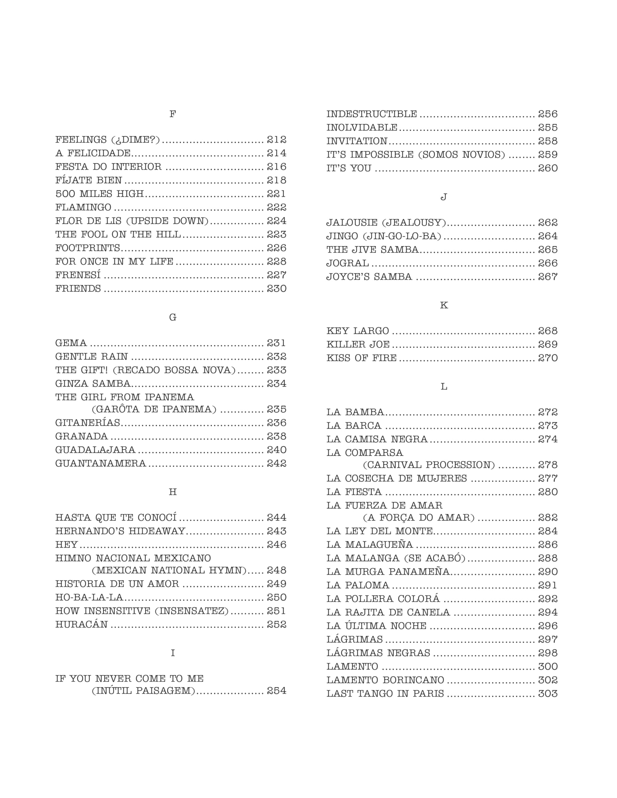 The Real Latin Book: C Instruments