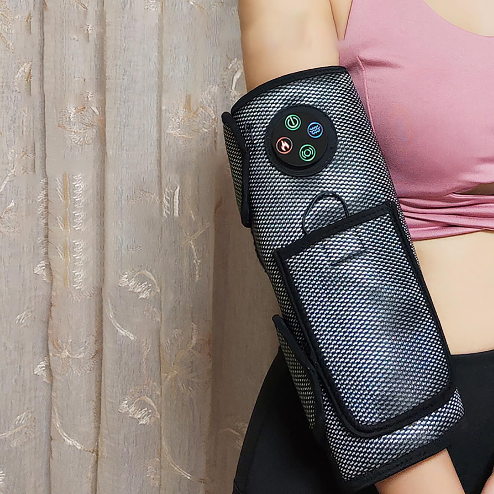 Arm- und Handgelenkmassagegerät mit einstellbarer Vibration, Luftdruckmodus, präziser Temperaturregelung, Timer und Überhitzungsschutz