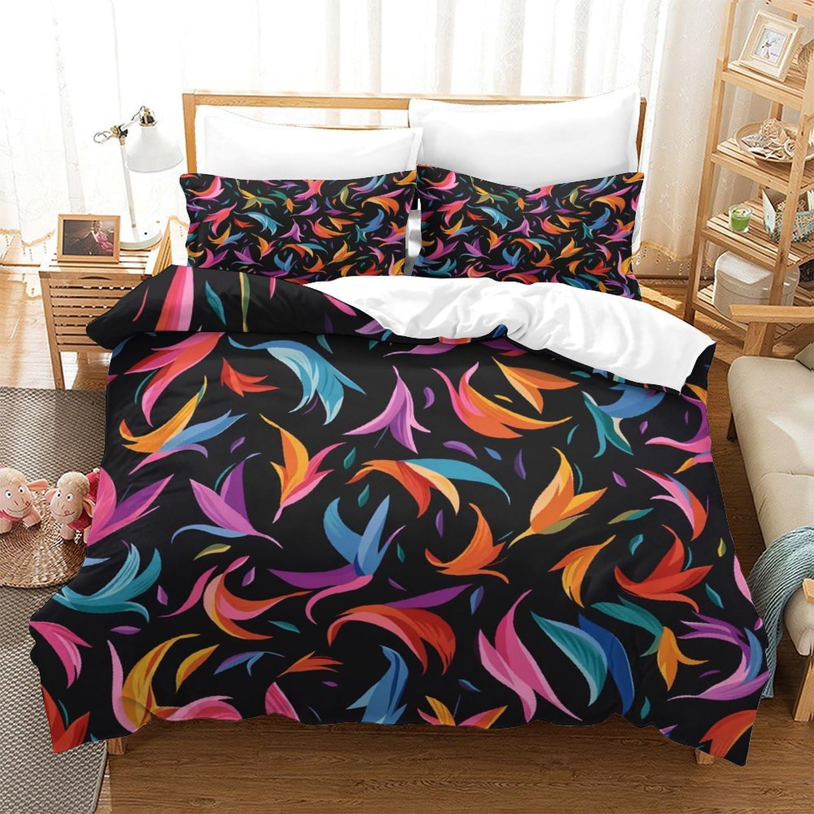 Parure de lit 140x200 avec fermeture éclair pour changer vos draps facilement et sans effort