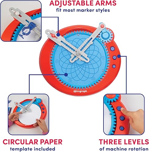Miniatura 5 de Máquina Eléctrica Spirograph - Artes y Manualidades, Juguetes para Niños, Suministros de Arte, Suministros de Manualidades, Juego de Dibujo, Arte