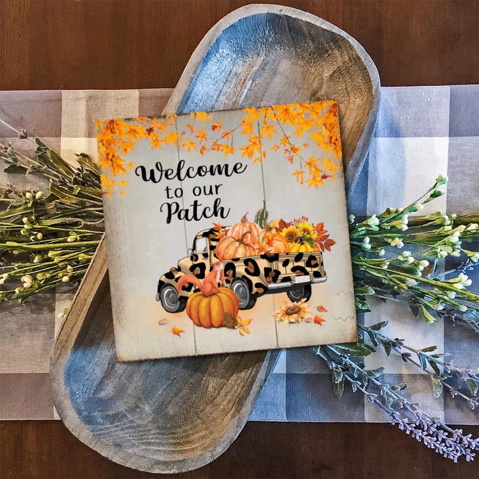 Décoration murale en bois pour une maison pleine de gratitude