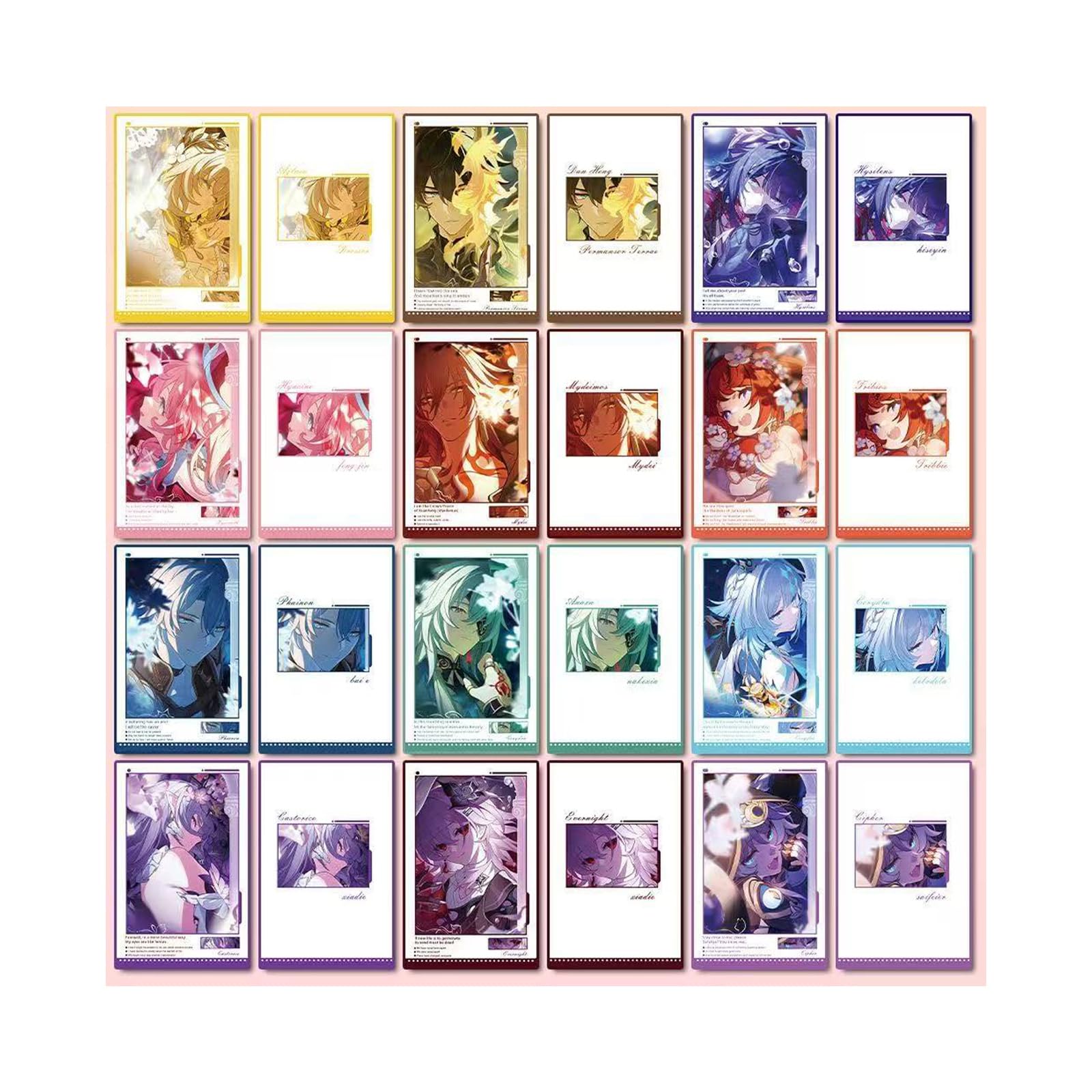 Amazon.co.jp: 崩壊：スターレイル グッズ 黄金裔カード 12/24枚セット