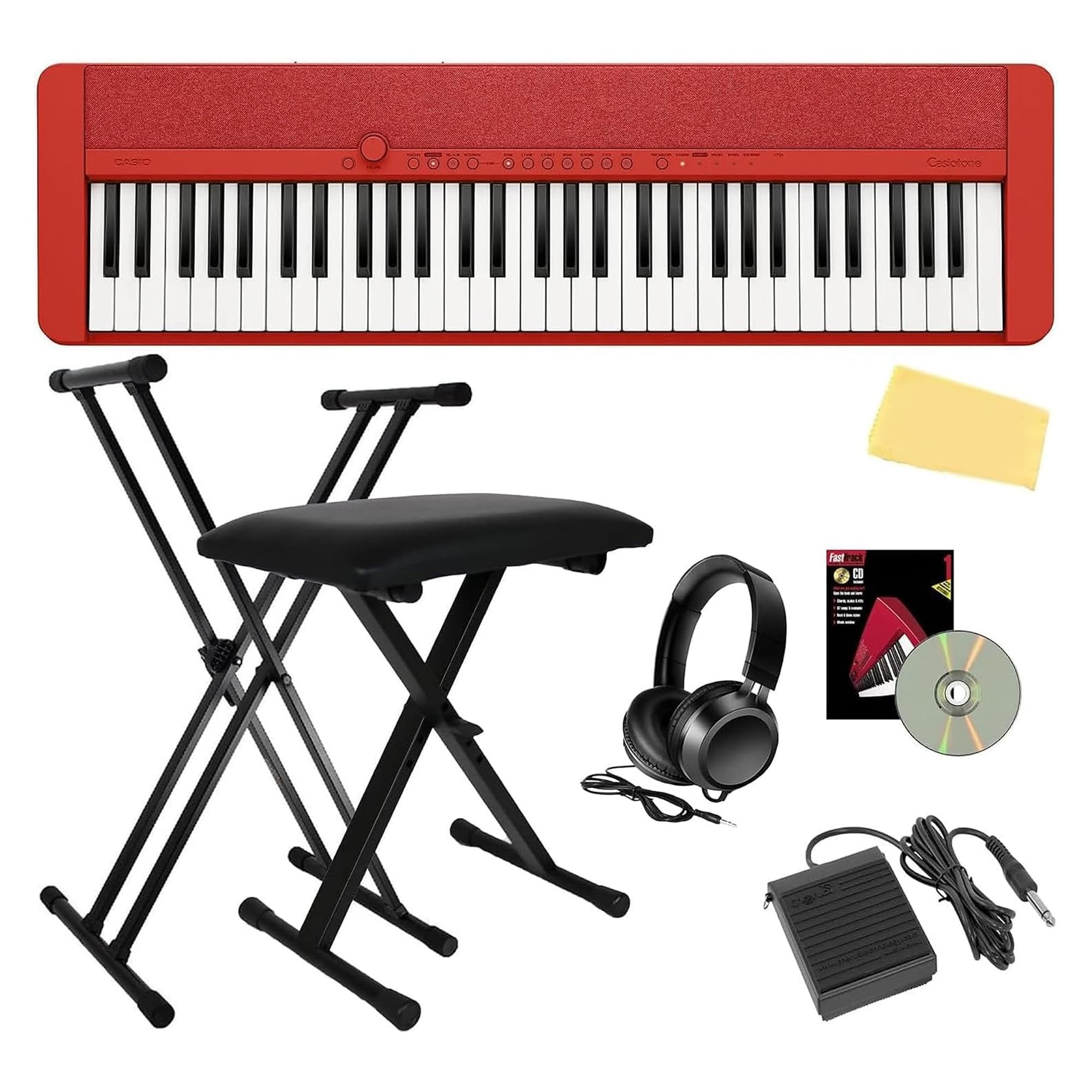 「美品」CASIO CT-S1 RED 61key - pedal Amazon.com: Casio Casiotone CT-S1 61-Key Portable Digital Keyboard