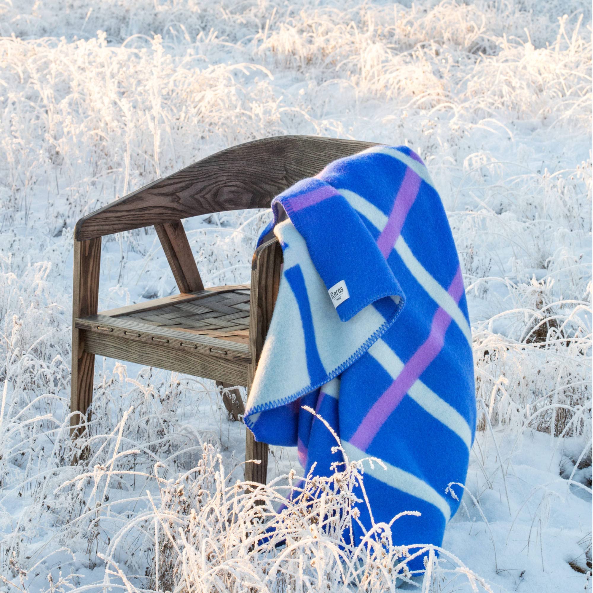 Amazon.com: Roros Tweed Designer 100% Norwegian Wool Throw Blanket