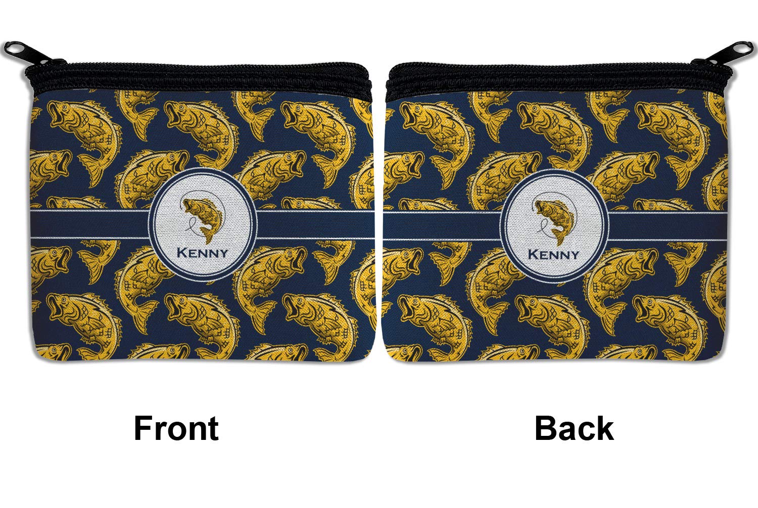 YouCustomizeIt Personalized Fish Rectangular Coin Purse