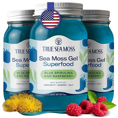 Vista 102 de TrueSeaMoss Gel de musgo marino – Hecho en Estados Unidos – Seamoss, frutas y verduras en tarro – Manzana / Canela, paquete de 1