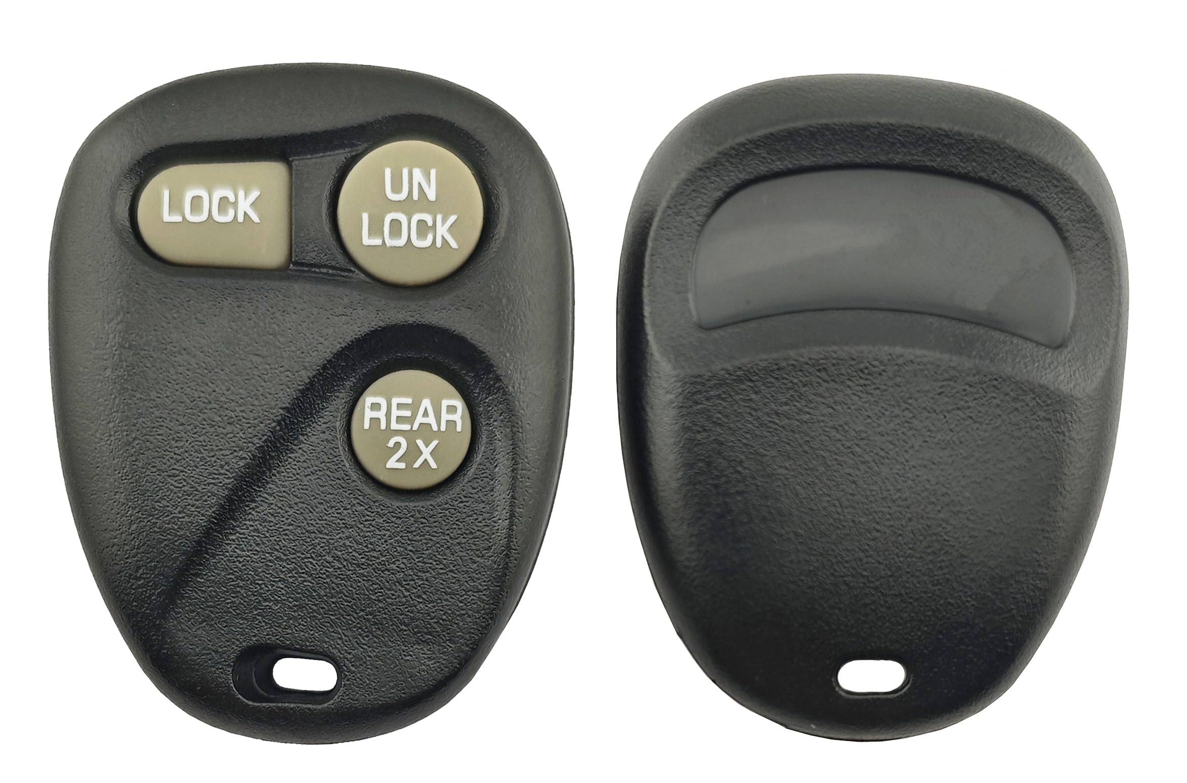 Guscio di ricambio per chiave elettronica, compatibile con Chevy Suburban Tahoe Lumina Camaro Monte Carlo/GMC Yukon Safari/Buick Cadillac Oldsmobile Pontiac Keyless Entry Car Remote Cover (3 pulsanti